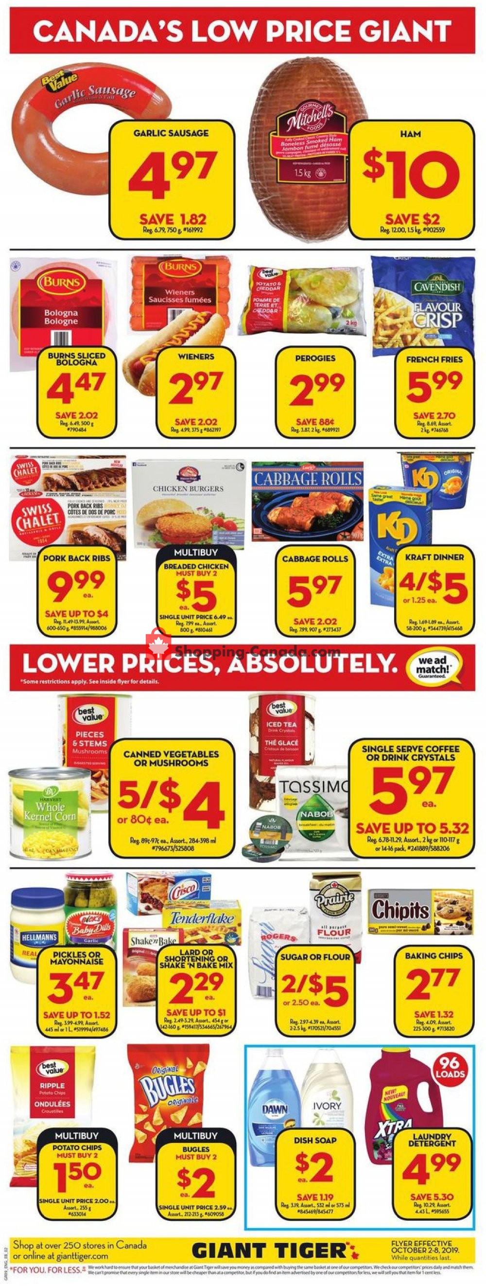 Giant Tiger flyer from Wednesday October 2, 2019 to Tuesday October 8, 2019 - page 4