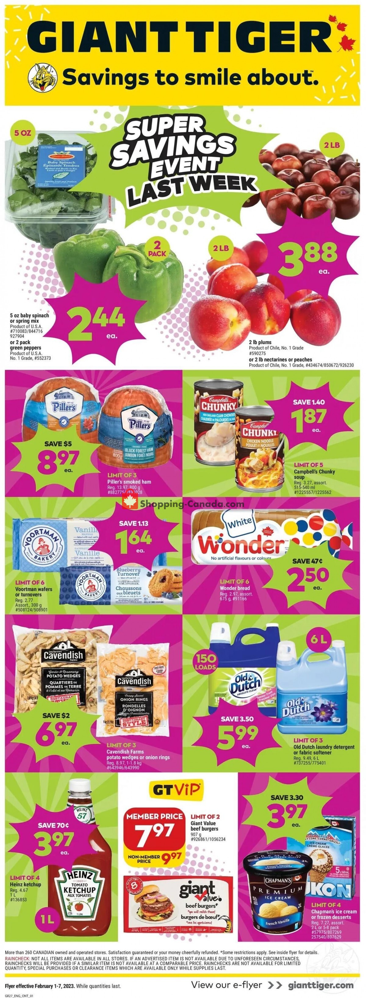 Giant Tiger Canada, flyer (Super Savings Event ON) February 1