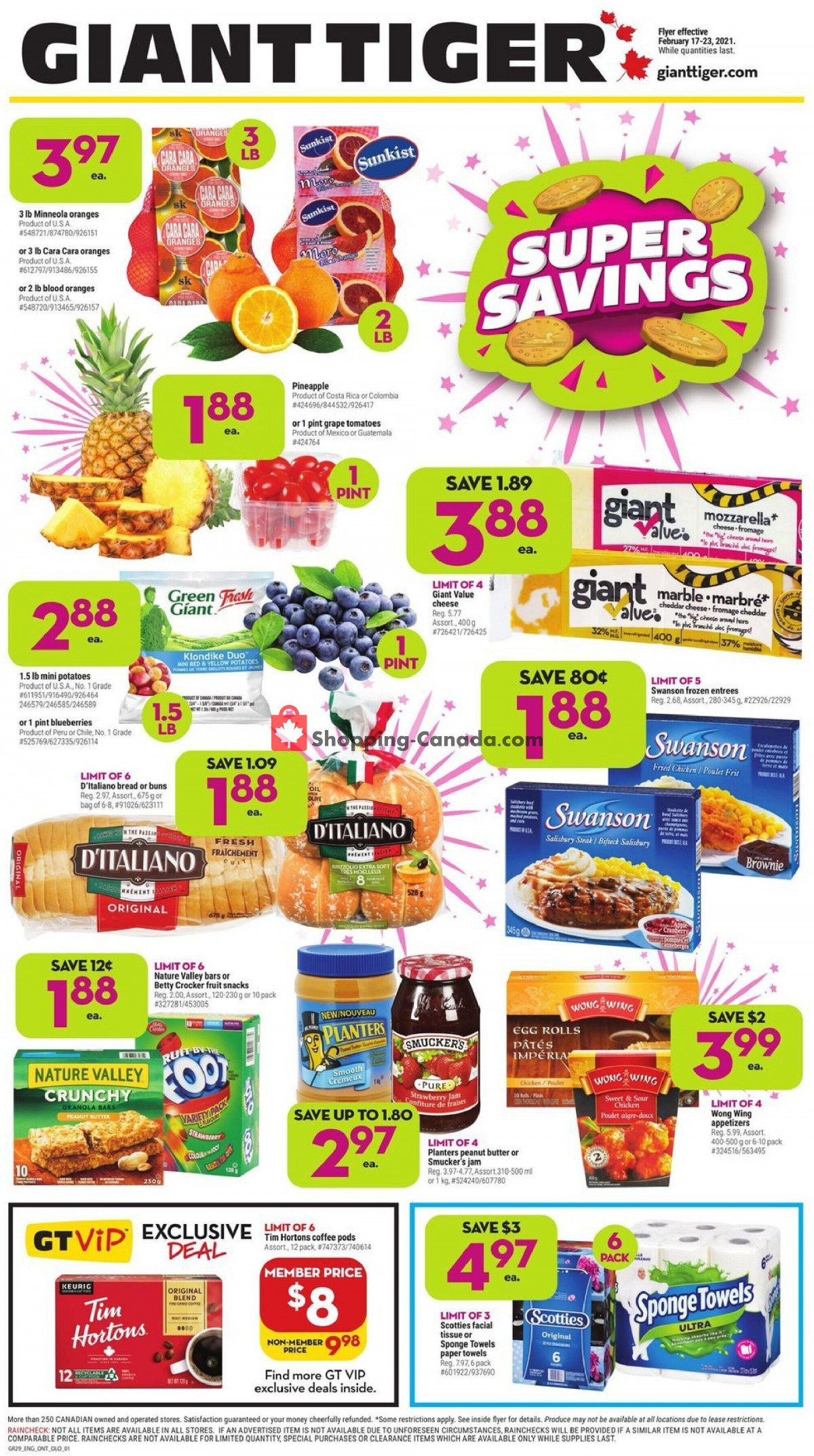 Giant Tiger flyer from Wednesday February 17, 2021 to Tuesday February 23, 2021 - page 1