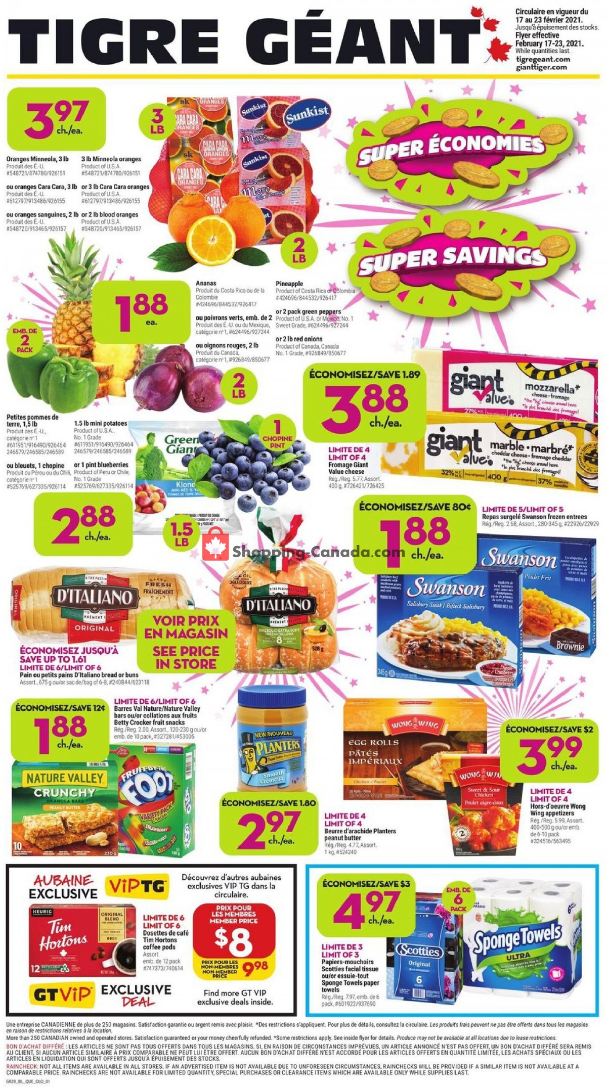 Giant Tiger flyer from Wednesday February 17, 2021 to Tuesday February 23, 2021 - page 1