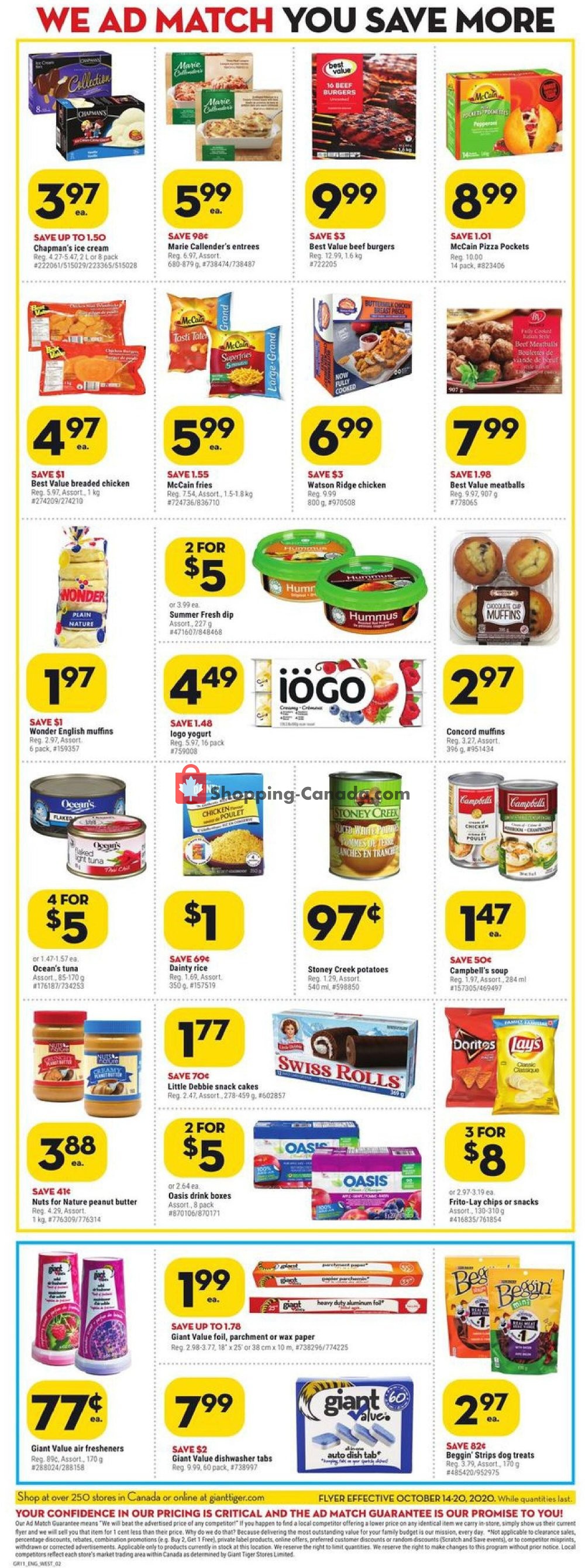 Giant Tiger flyer from Wednesday October 14, 2020 to Tuesday October 20, 2020 - page 4