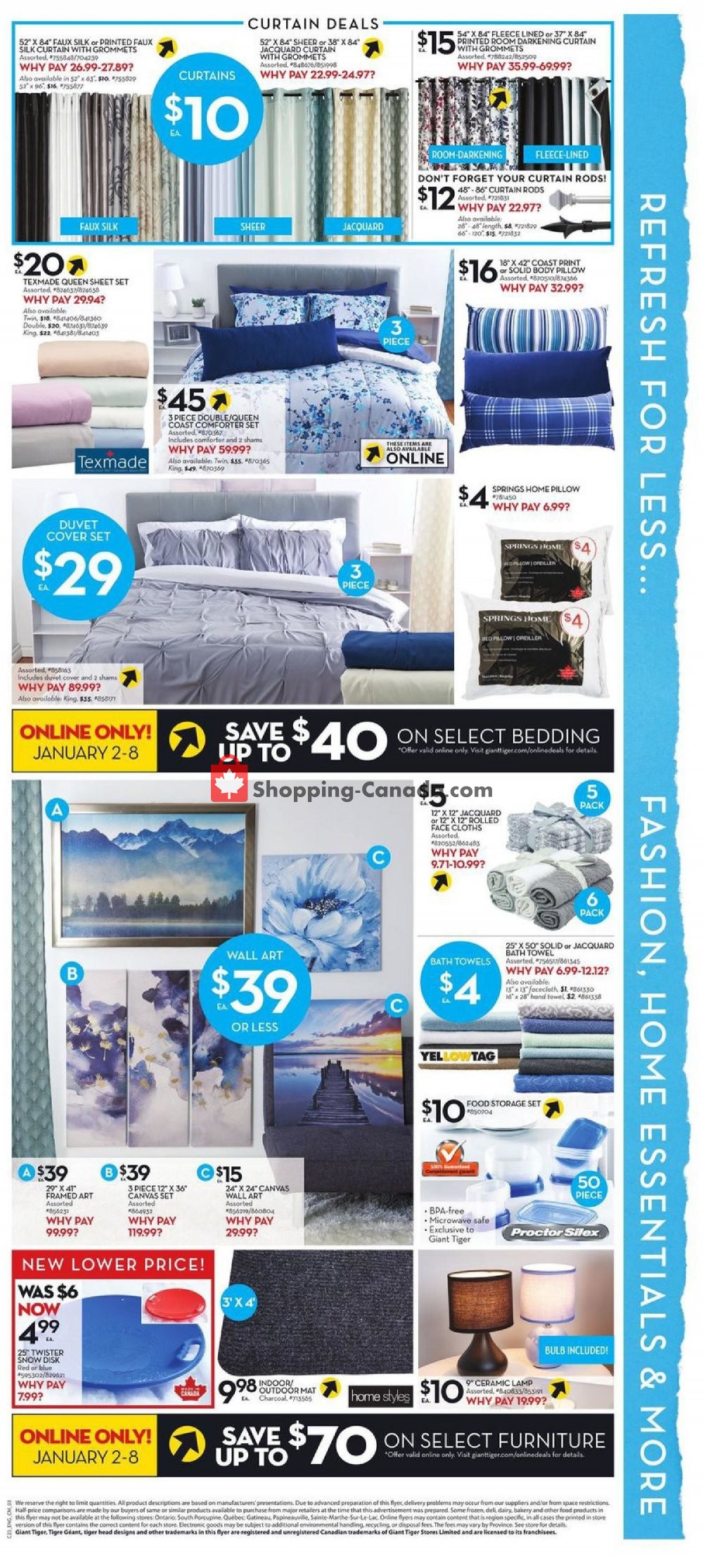 Giant Tiger flyer from Wednesday January 2, 2019 to Tuesday January 8, 2019 - page 7