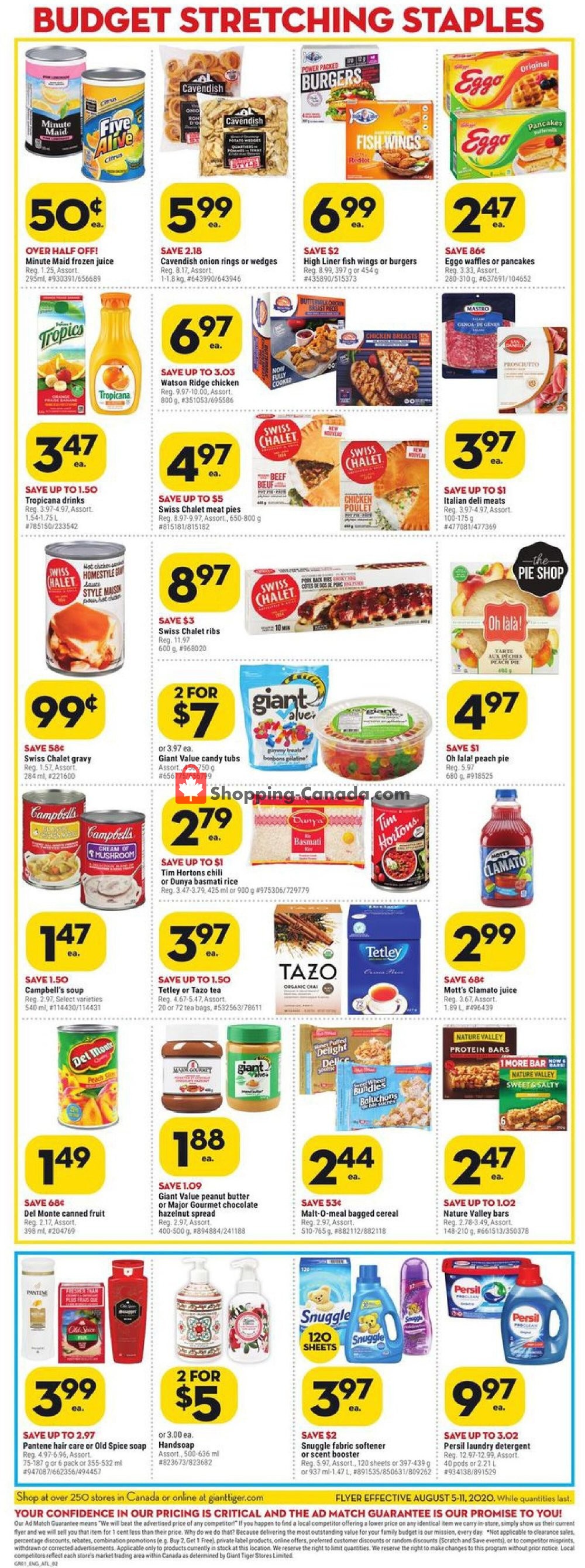 Giant Tiger flyer from Wednesday August 5, 2020 to Tuesday August 11, 2020 - page 2