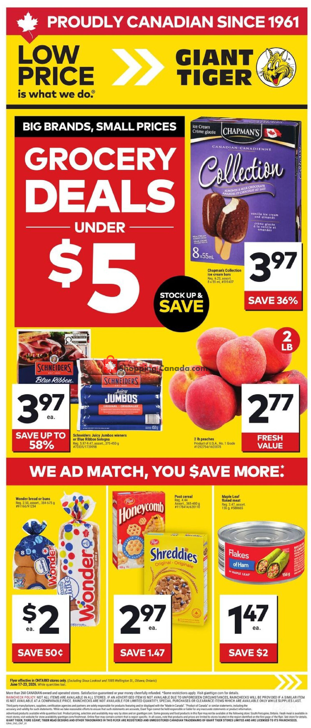 Giant Tiger flyer from Wednesday June 17, 2026 to Tuesday June 23, 2026 - page 1