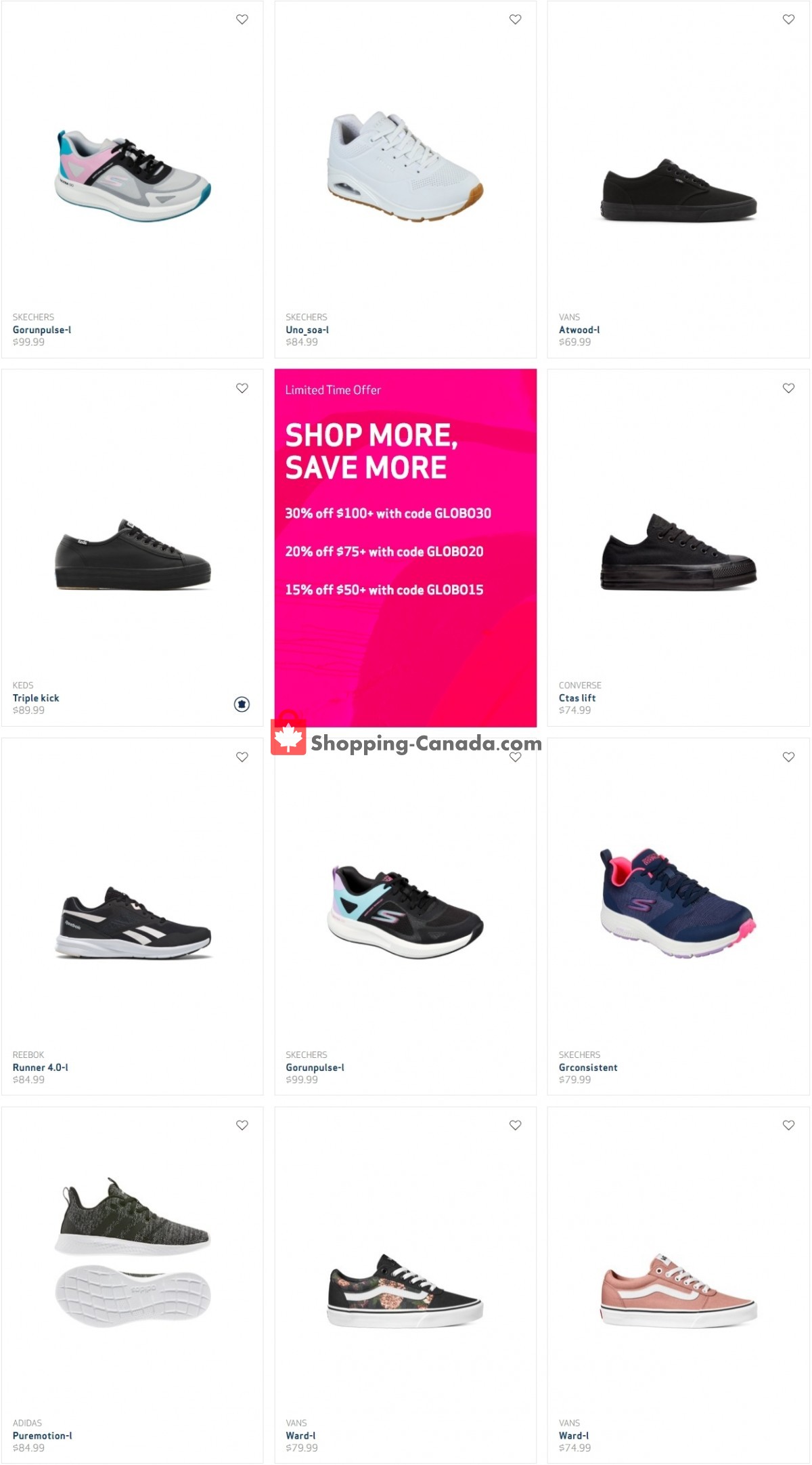 Globo Shoes flyer from Thursday April 1, 2021 to Wednesday April 7, 2021 - page 1