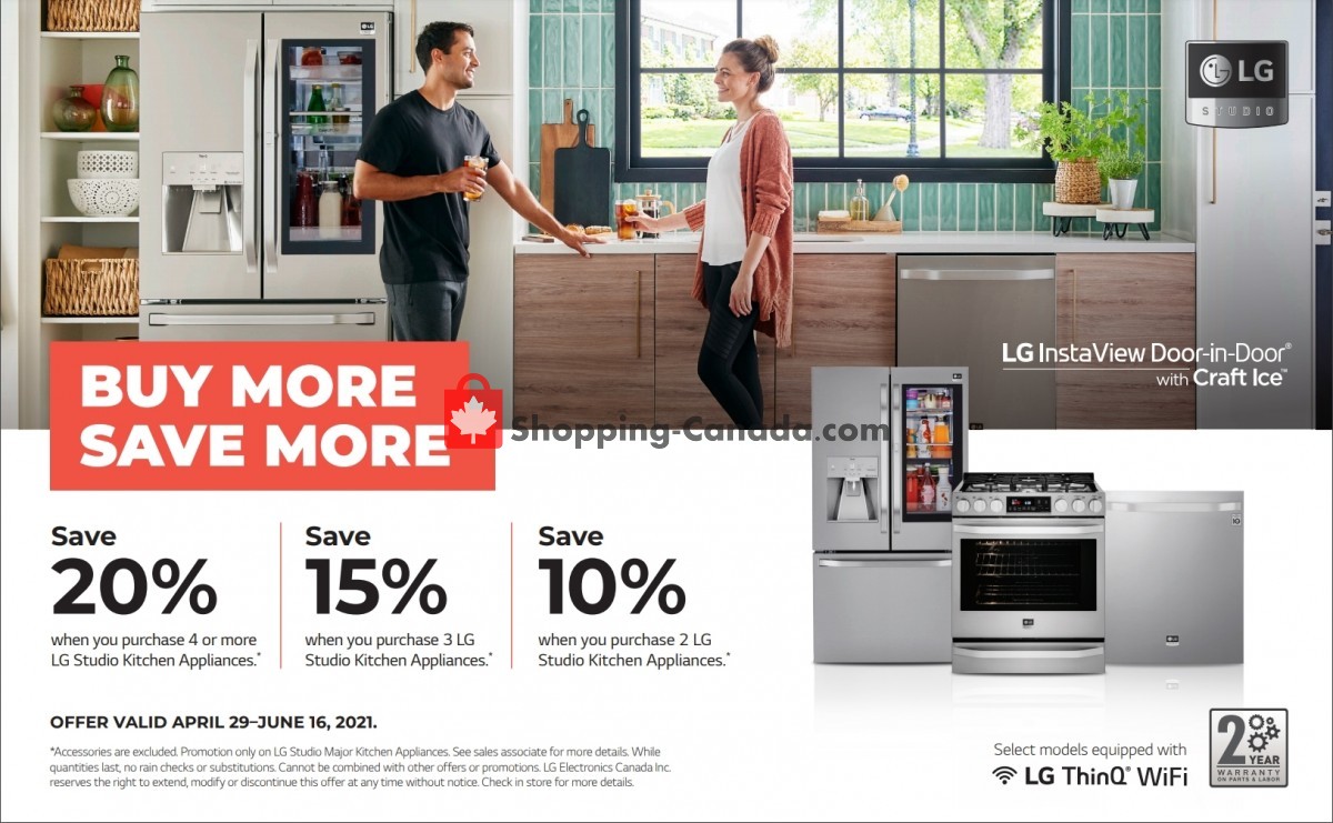 GOEMANS APPLIANCES flyer from Thursday April 29, 2021 to Wednesday June 16, 2021 - page 1
