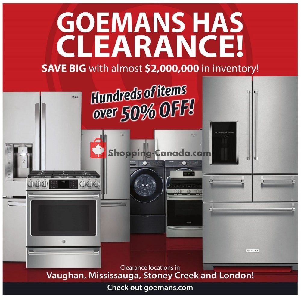 GOEMANS APPLIANCES flyer from Thursday May 2, 2019 to Sunday May 19, 2019 - page 13
