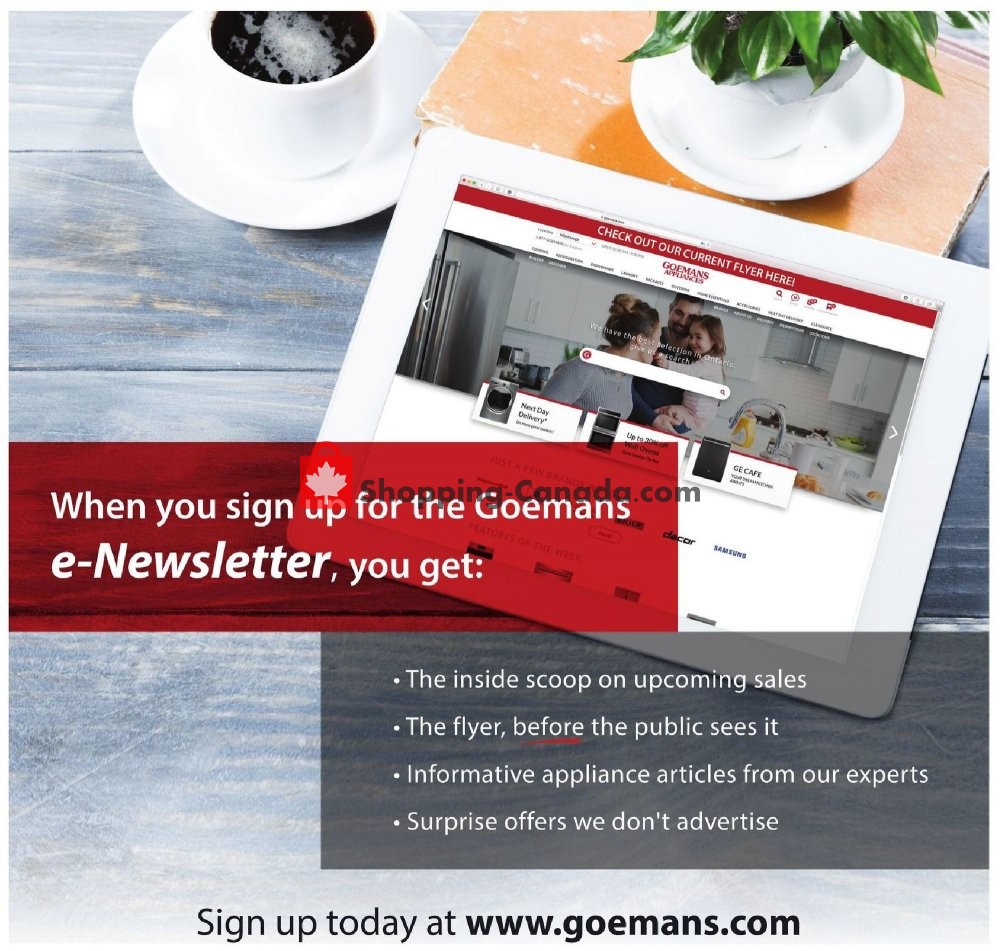GOEMANS APPLIANCES flyer from Thursday May 2, 2019 to Sunday May 19, 2019 - page 2