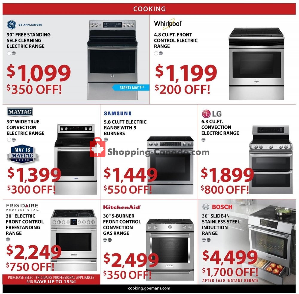 GOEMANS APPLIANCES flyer from Thursday May 2, 2019 to Sunday May 19, 2019 - page 4