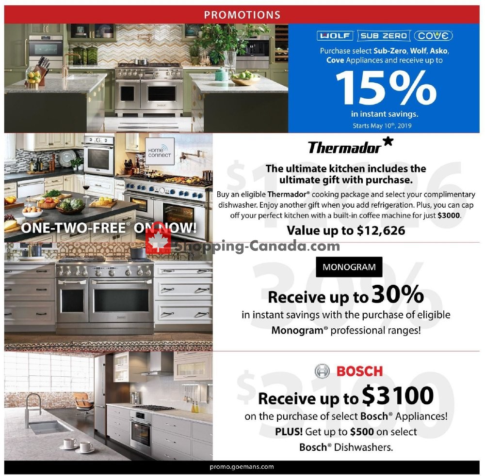 GOEMANS APPLIANCES flyer from Thursday May 2, 2019 to Sunday May 19, 2019 - page 7