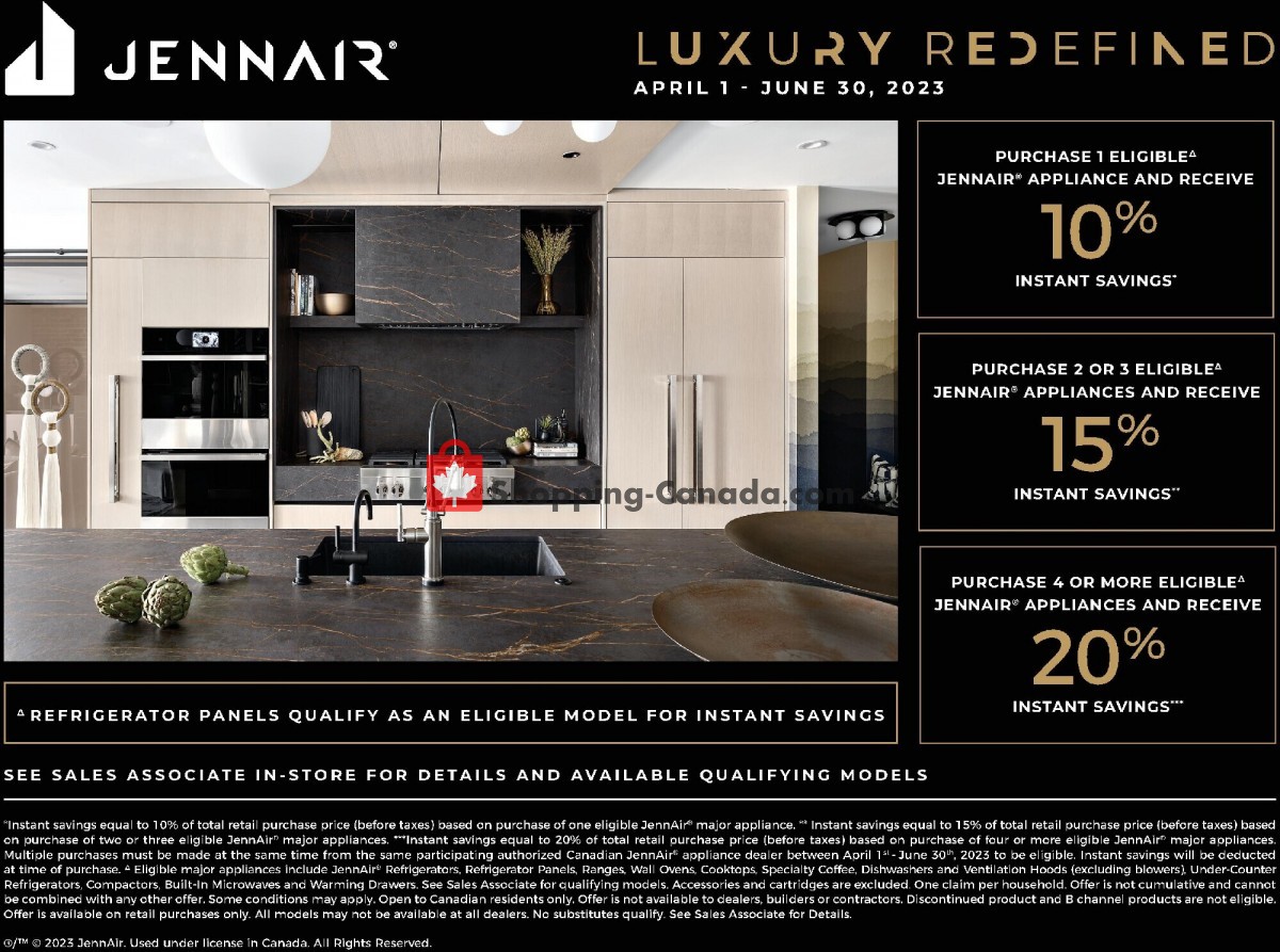 GOEMANS APPLIANCES Canada, flyer (Luxury Redefined) April 1 June