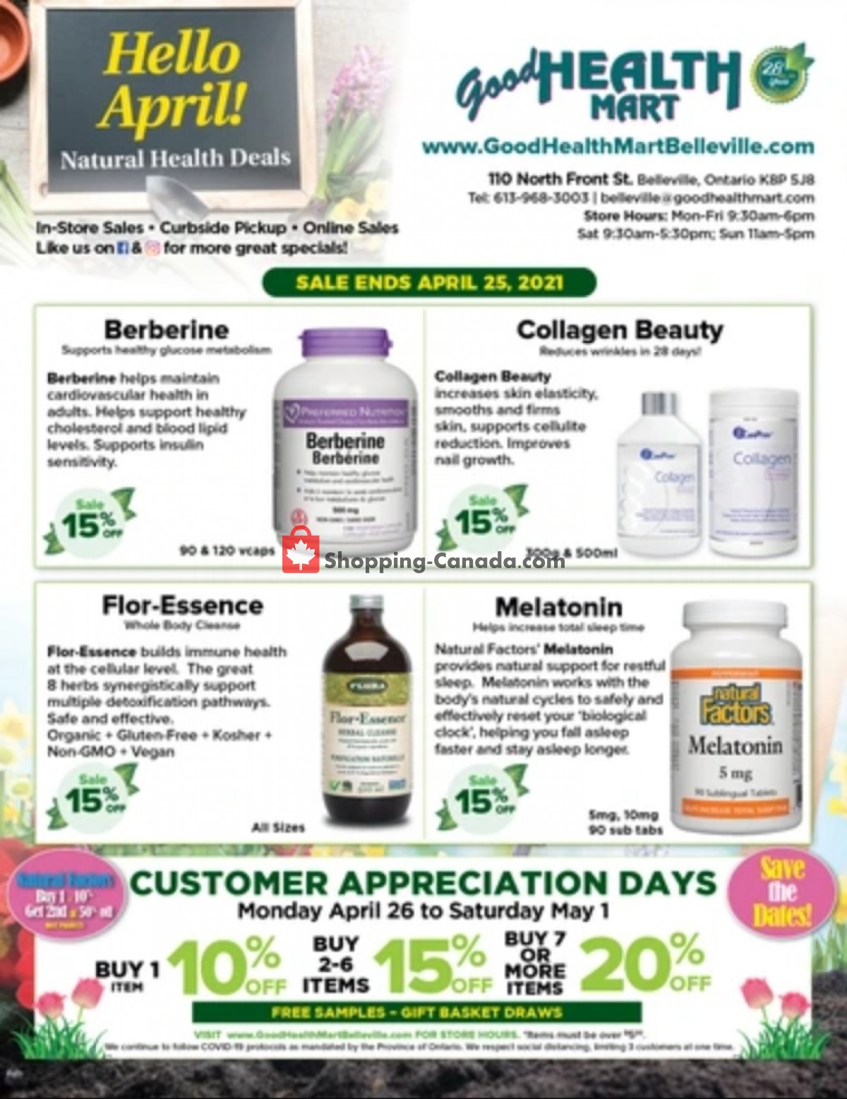 Good Health Mart flyer from Thursday April 1, 2021 to Sunday April 25, 2021 - page 1