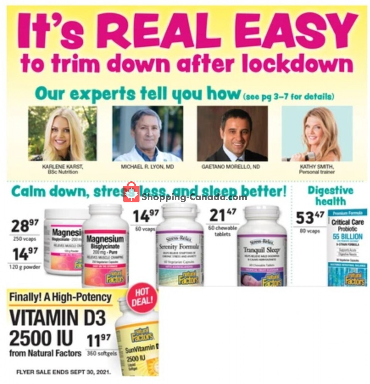Good Health Mart flyer from Wednesday September 1, 2021 to Thursday September 30, 2021 - page 1