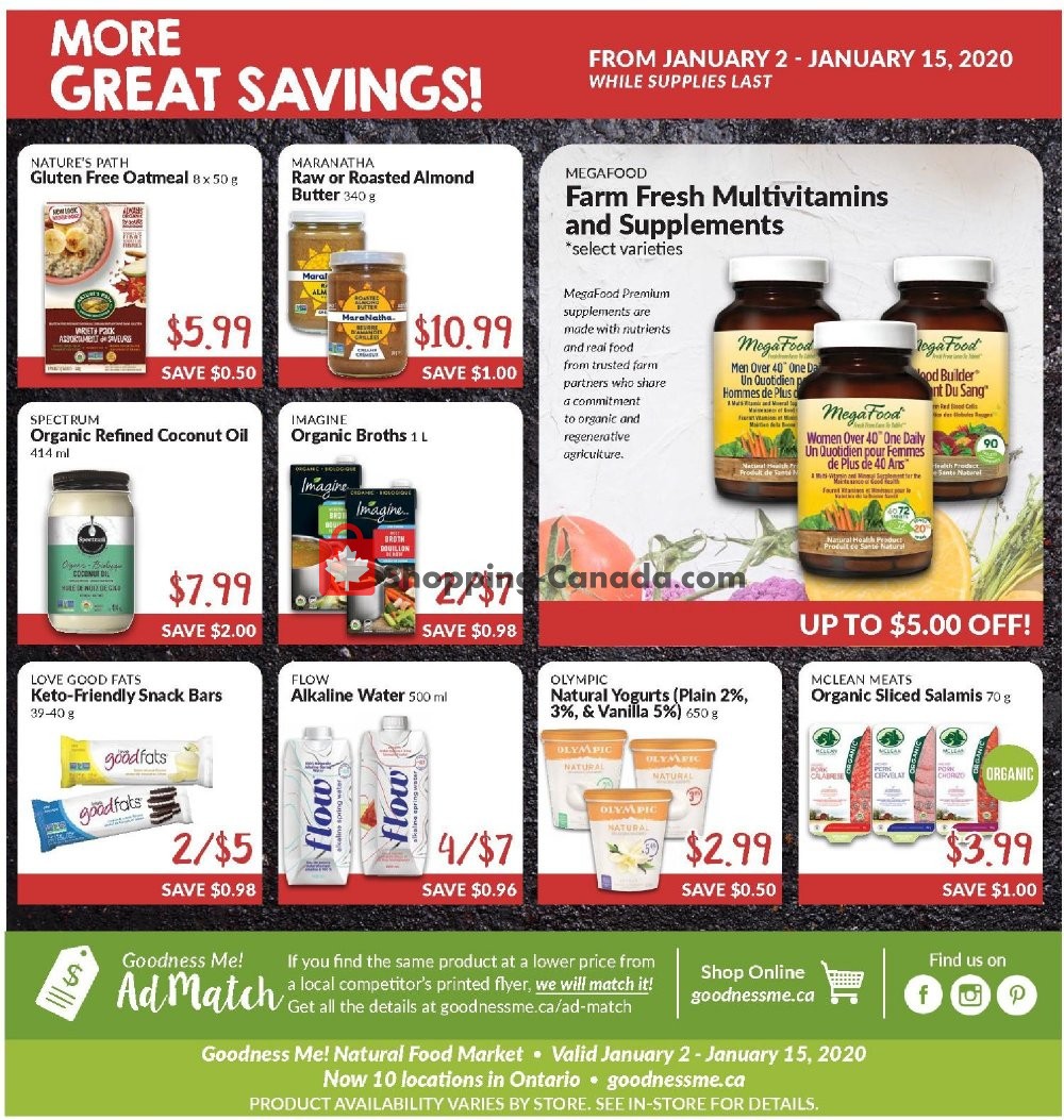 Goodness Me flyer from Thursday January 9, 2020 to Wednesday January 15, 2020 - page 12