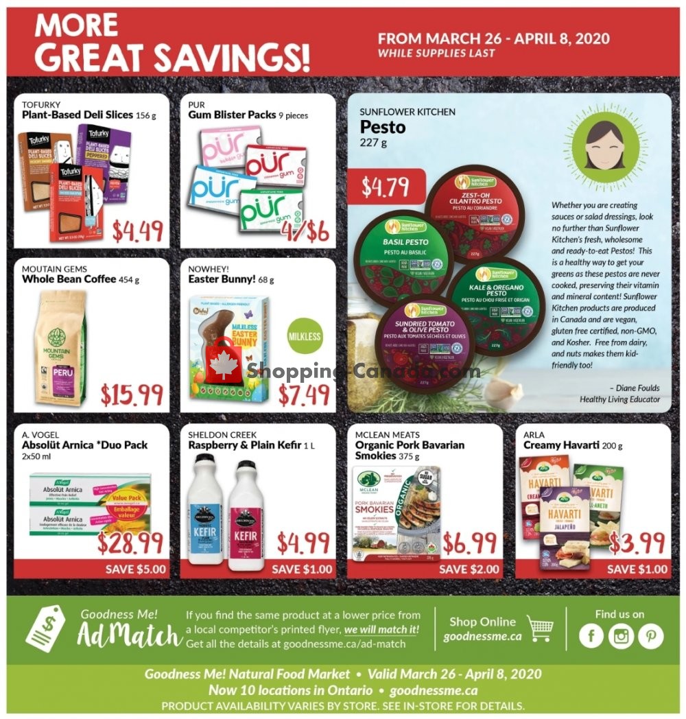 Goodness Me flyer from Thursday March 26, 2020 to Wednesday April 8, 2020 - page 13