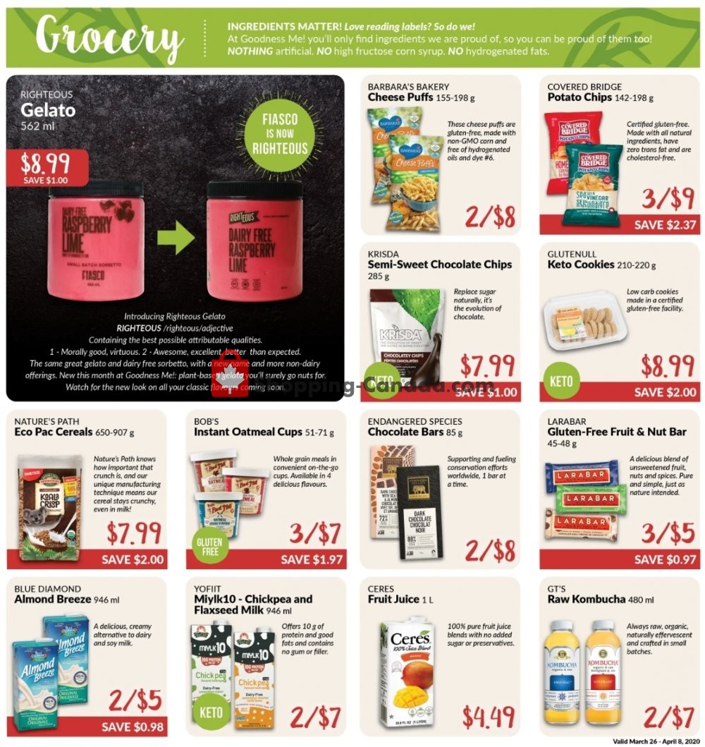 Goodness Me flyer from Thursday March 26, 2020 to Wednesday April 8, 2020 - page 6