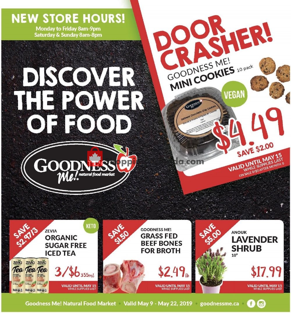 Goodness Me flyer from Thursday May 9, 2019 to Wednesday May 22, 2019 - page 1