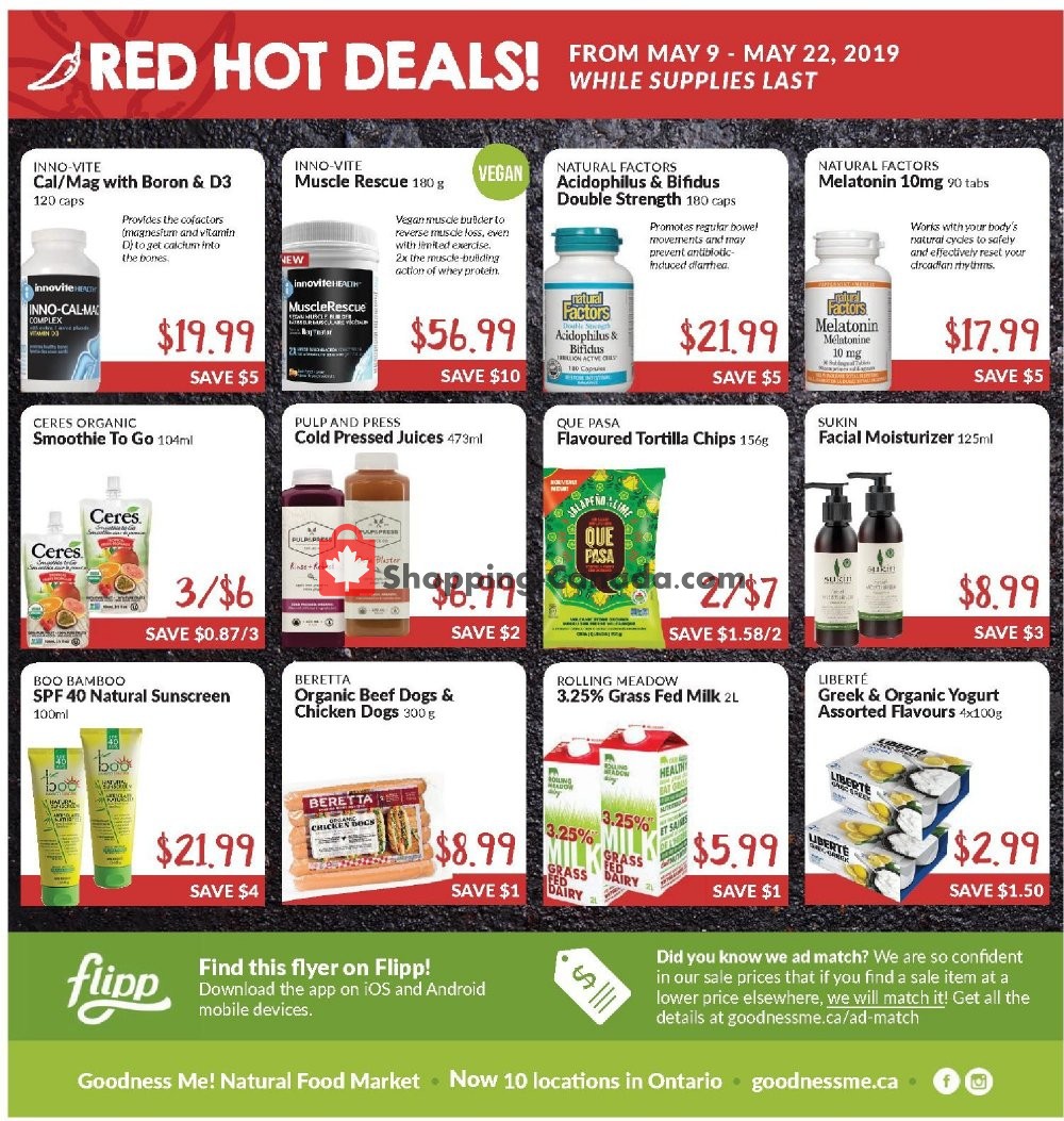 Goodness Me flyer from Thursday May 9, 2019 to Wednesday May 22, 2019 - page 8