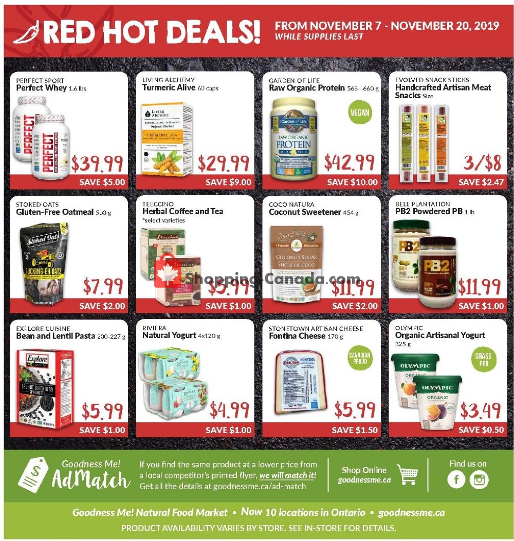 Goodness Me flyer from Thursday November 7, 2019 to Wednesday November 20, 2019 - page 9