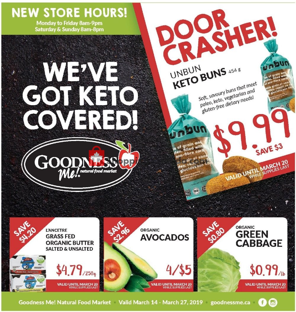 Goodness Me flyer from Thursday March 14, 2019 to Wednesday March 27, 2019 - page 1