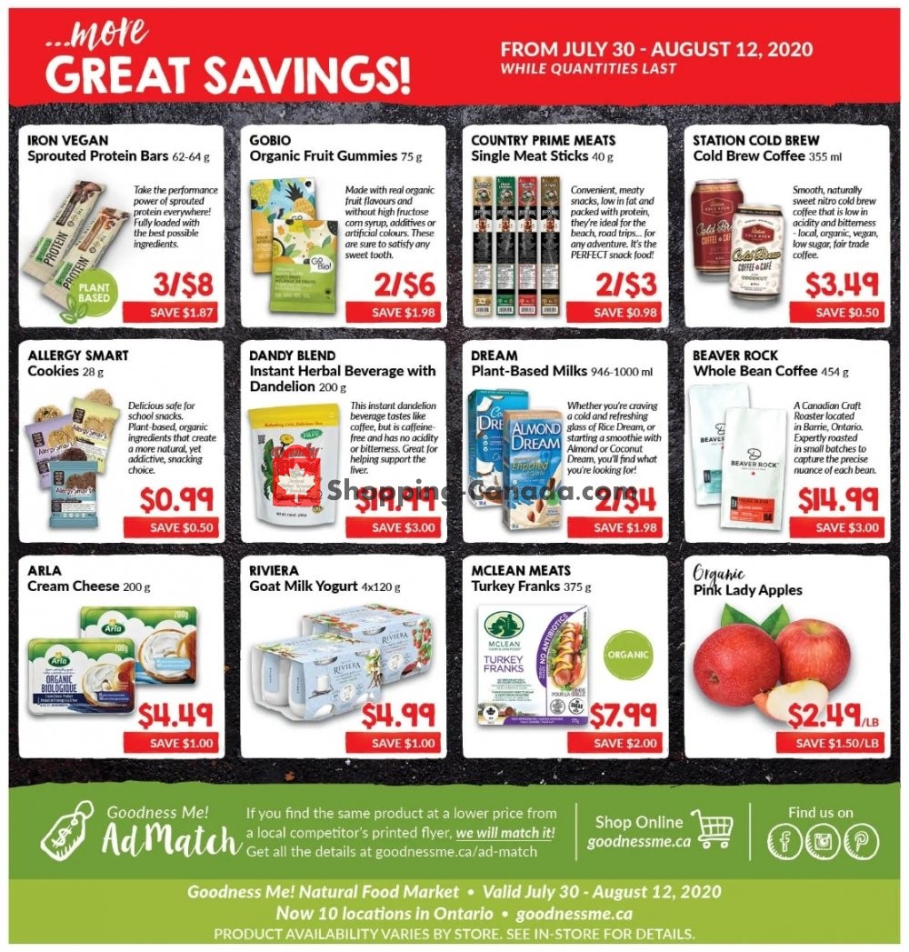 Goodness Me flyer from Thursday July 30, 2020 to Wednesday August 12, 2020 - page 13