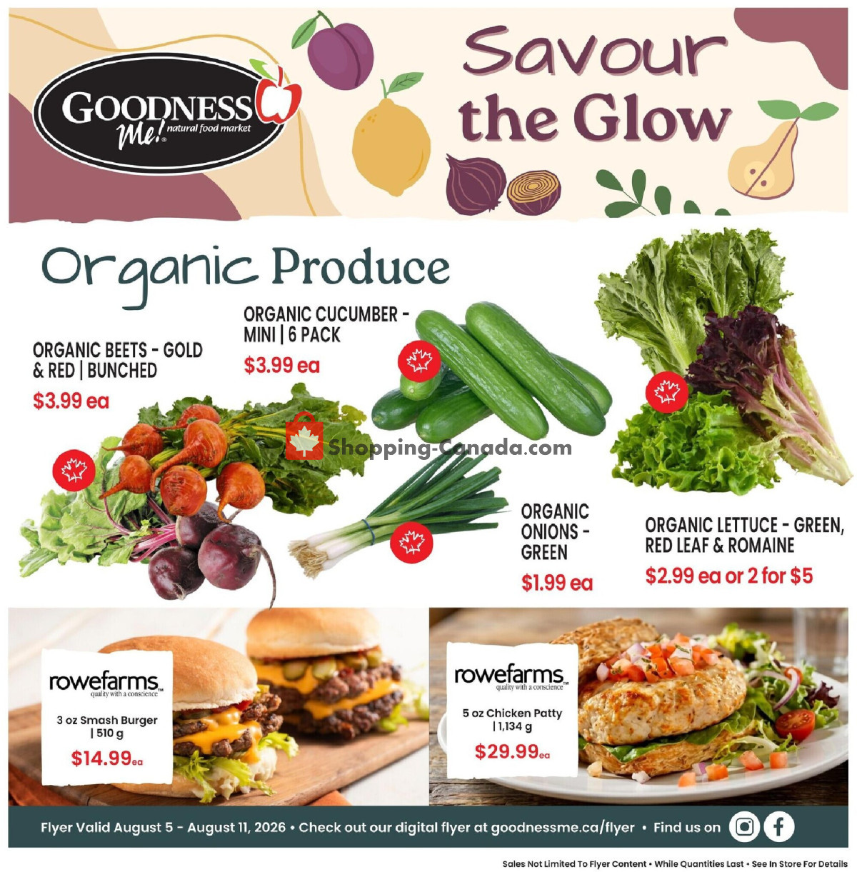 Goodness Me flyer from Wednesday August 5, 2026 to Tuesday August 11, 2026 - page 1