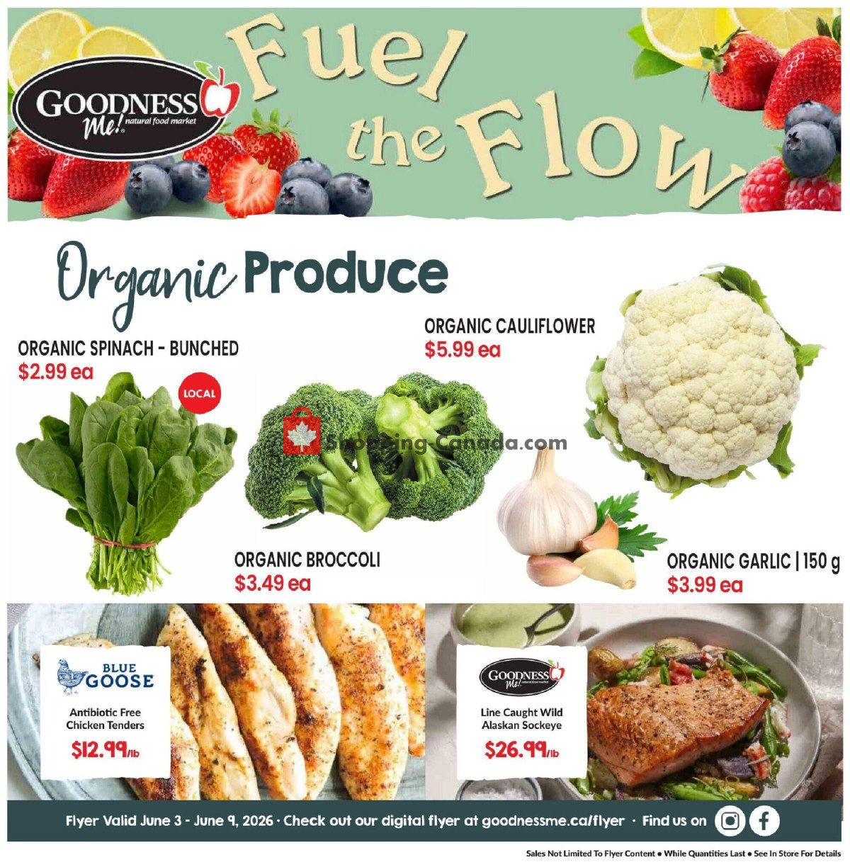 Goodness Me flyer from Wednesday June 3, 2026 to Tuesday June 9, 2026 - page 1