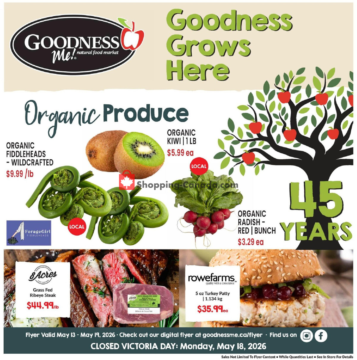 Goodness Me flyer from Wednesday May 13, 2026 to Tuesday May 19, 2026 - page 1