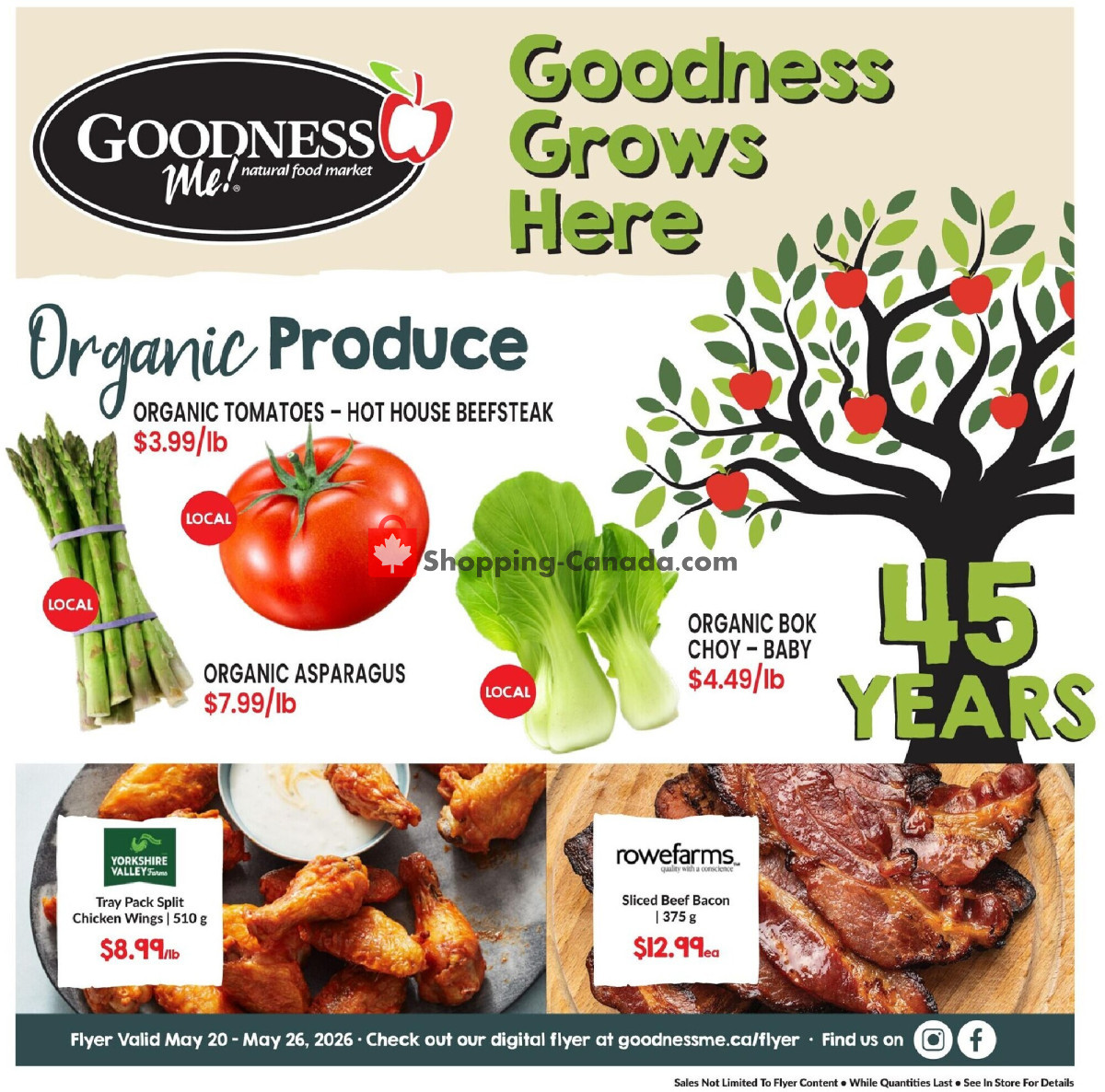 Goodness Me flyer from Wednesday May 20, 2026 to Tuesday May 26, 2026 - page 1