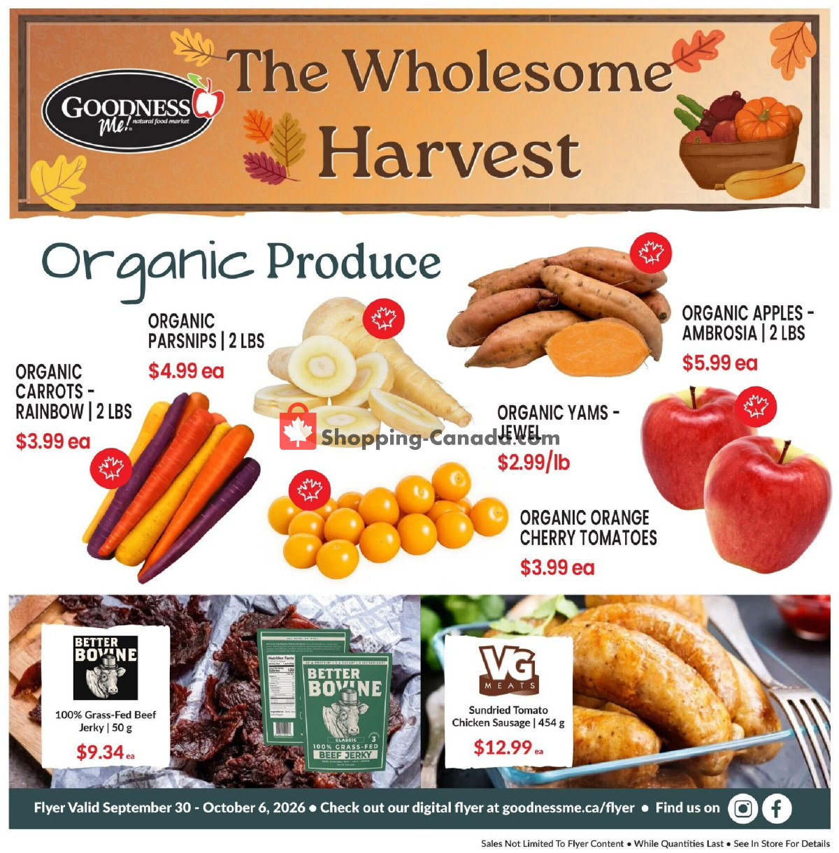 Goodness Me flyer from Wednesday September 30, 2026 to Tuesday October 6, 2026 - page 13