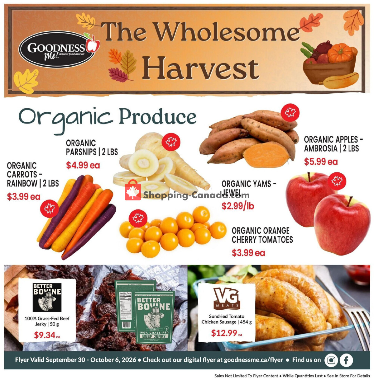 Goodness Me flyer from Wednesday September 30, 2026 to Tuesday October 6, 2026 - page 25