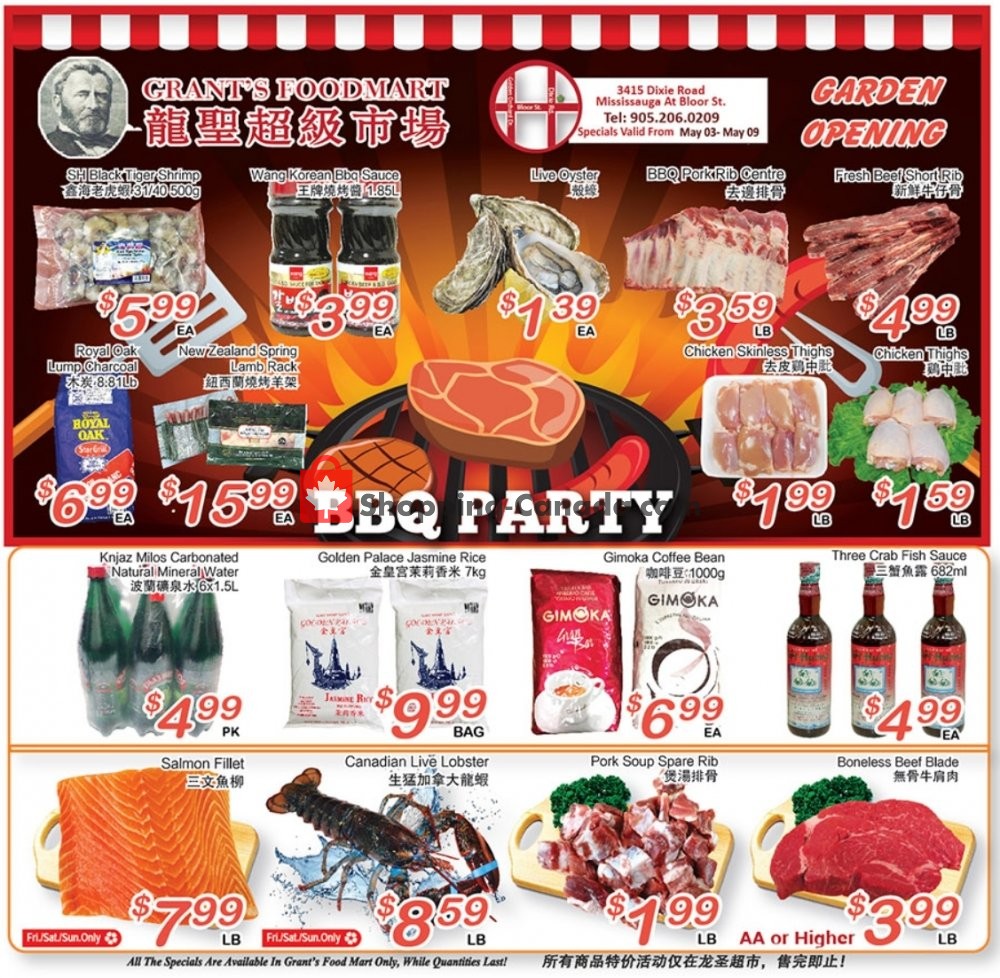 Grant's Foodmart flyer from Friday May 3, 2019 to Thursday May 9, 2019 - page 1