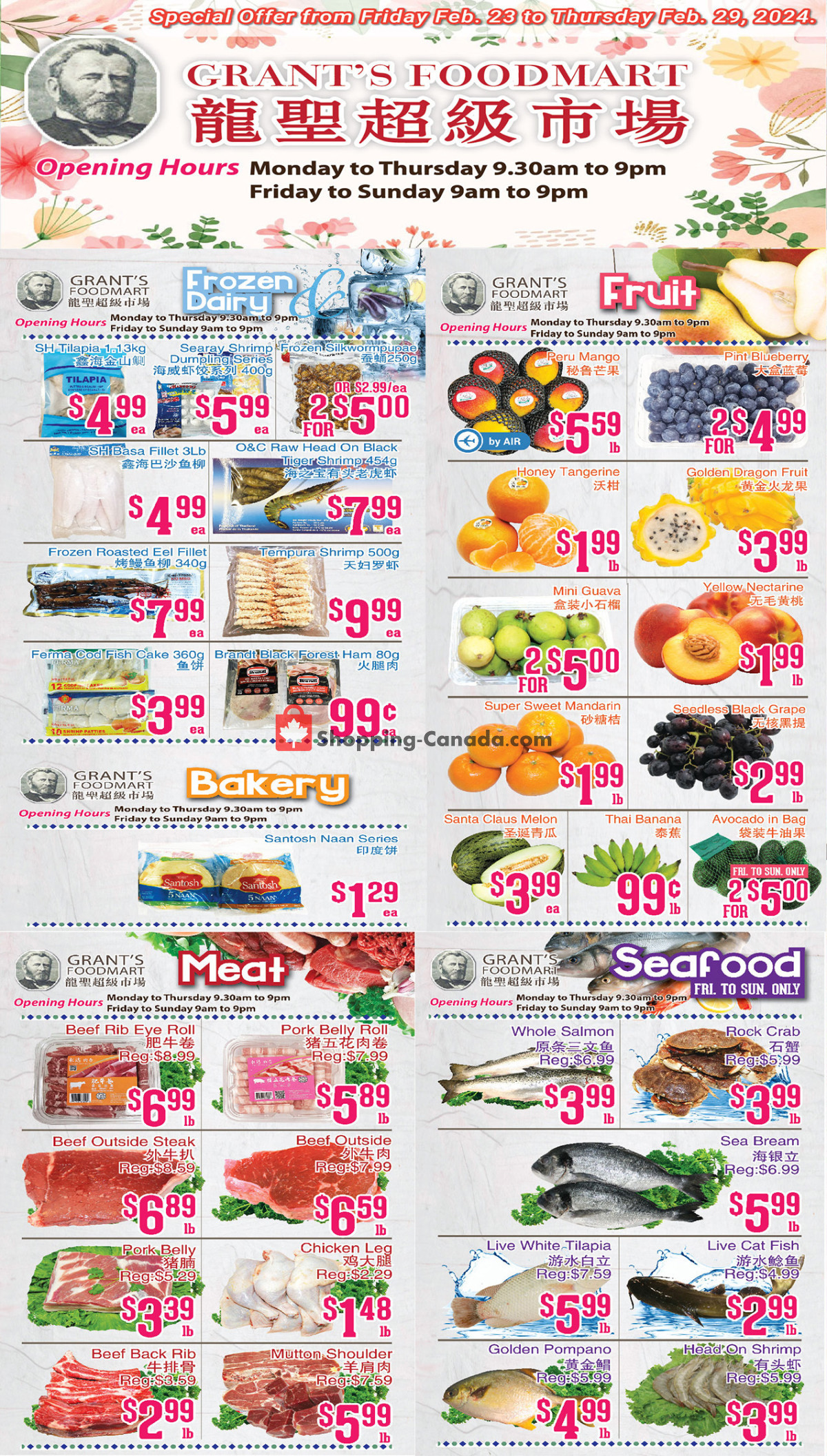 Grant's Foodmart flyer from Friday February 23, 2024 to Thursday February 29, 2024 - page 2
