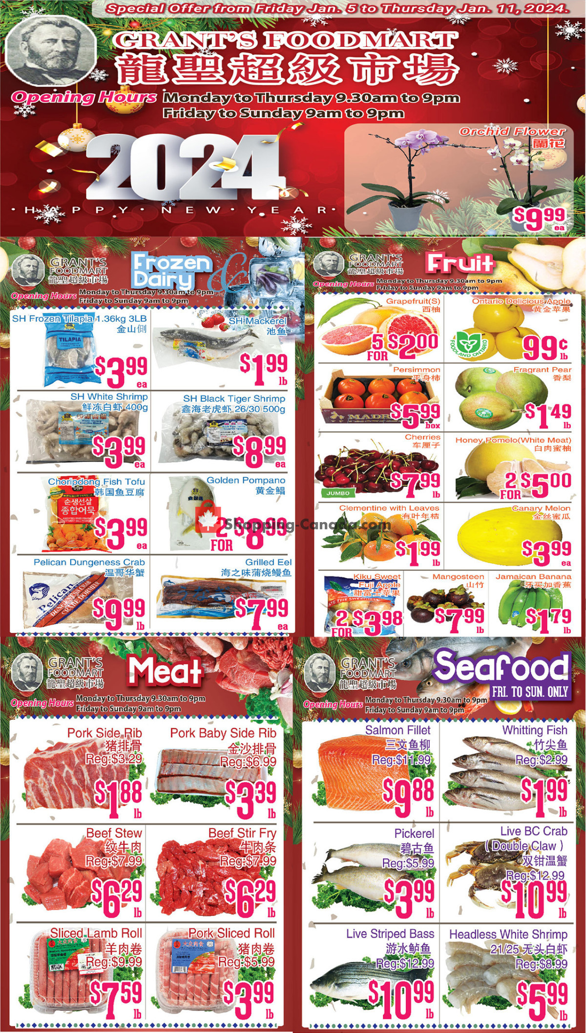 Grant's Foodmart flyer from Friday January 5, 2024 to Thursday January 11, 2024 - page 2