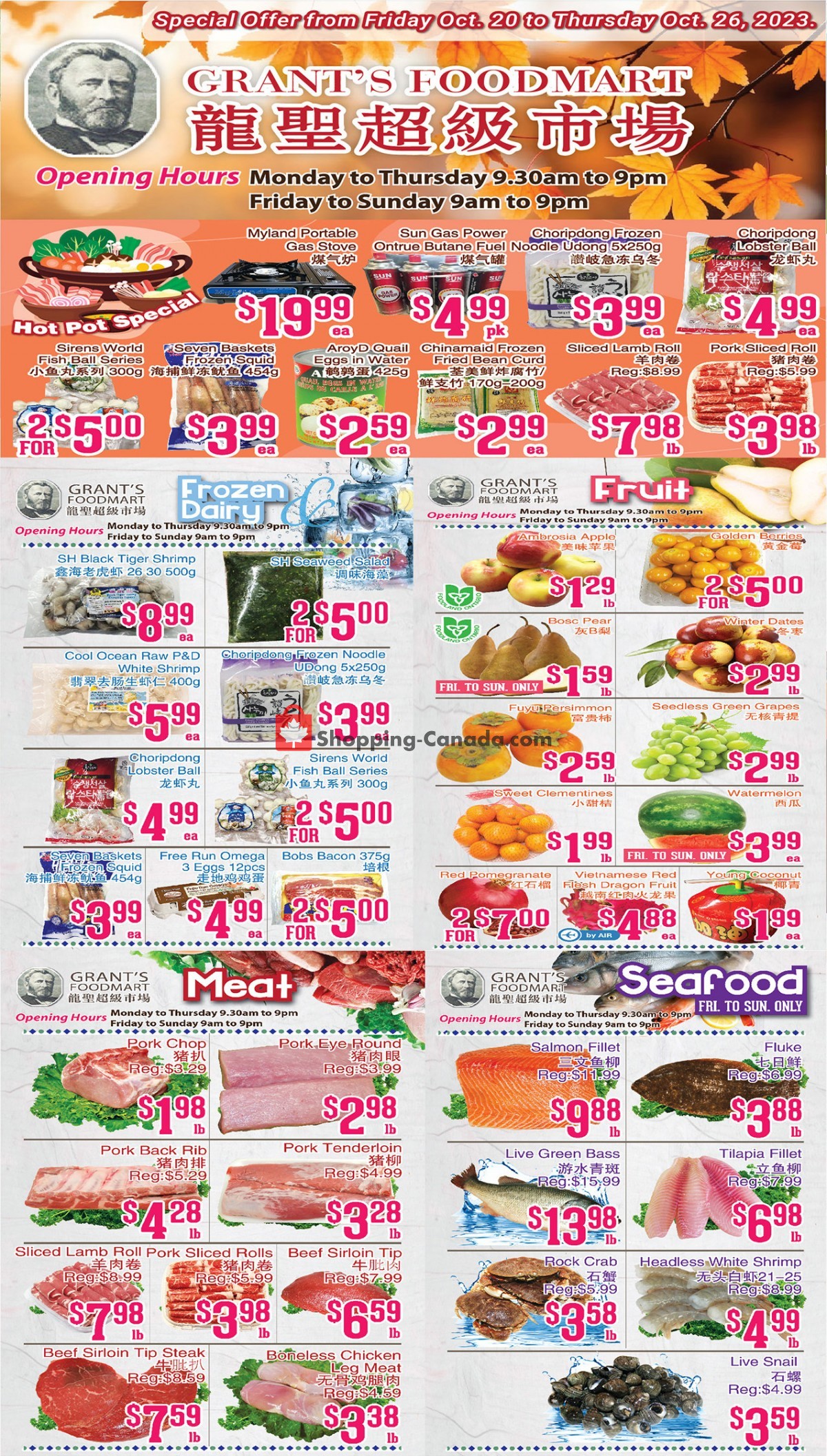 Grant's Foodmart flyer from Friday October 20, 2023 to Thursday October 26, 2023 - page 2