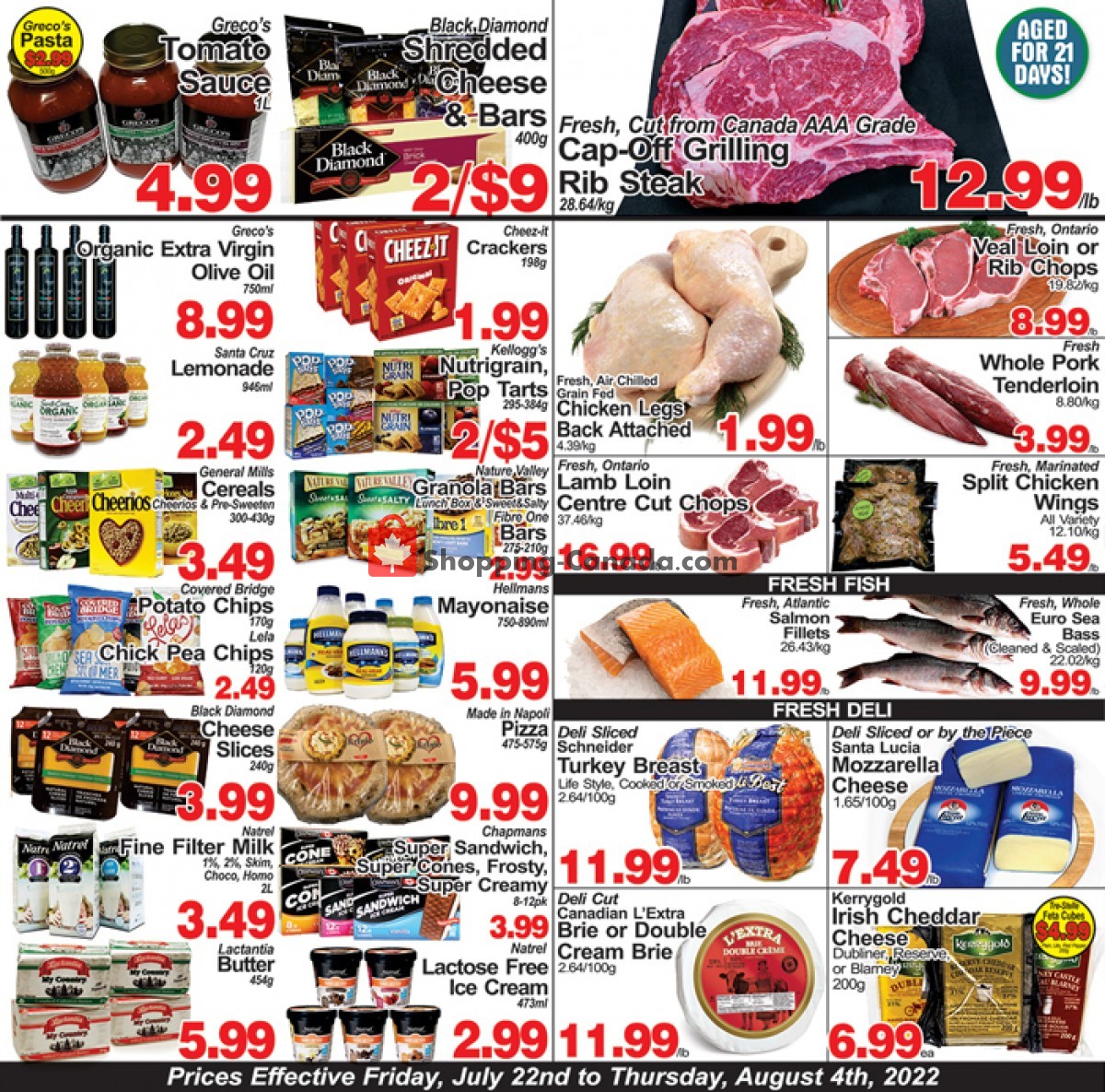 Greco's Fresh Markets Canada, flyer (Special Offer) July 22 August