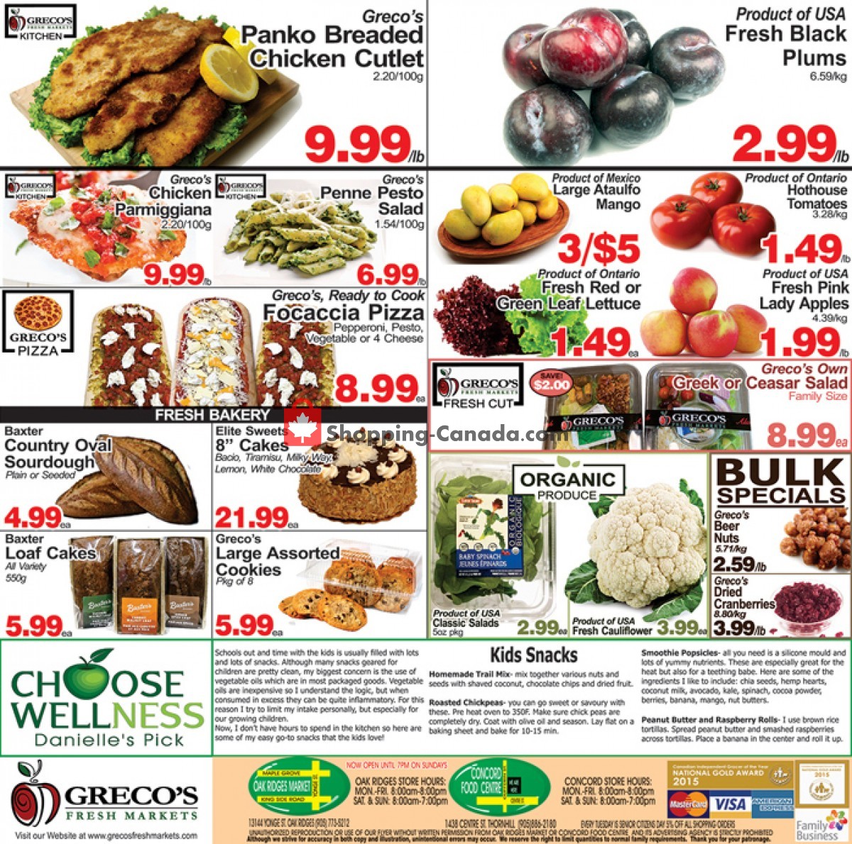 Greco's Fresh Markets Canada, flyer (Special Offer) July 8 July 21