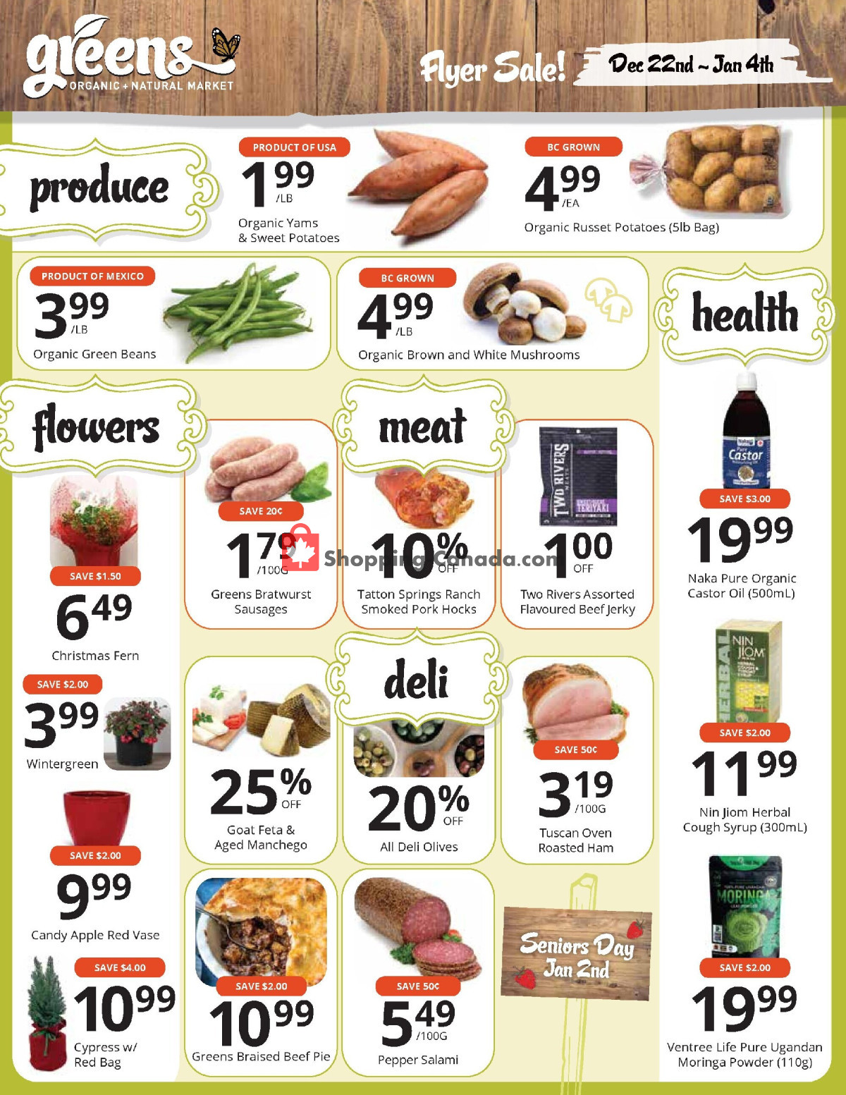 Greens Market flyer from Friday December 22, 2023 to Thursday January 4, 2024 - page 2
