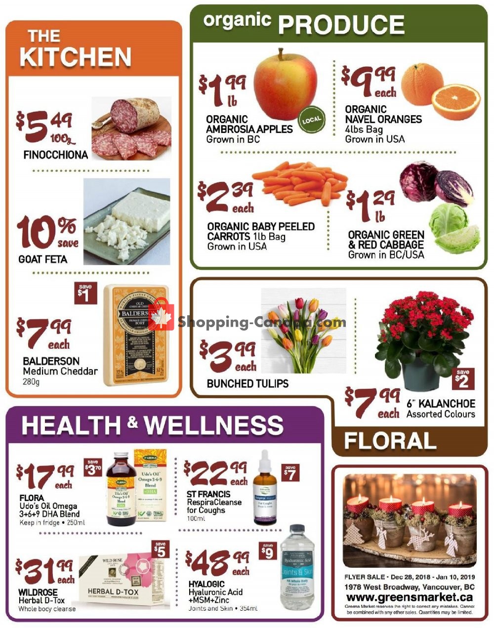Greens Market flyer from Friday December 28, 2018 to Thursday January 10, 2019 - page 2