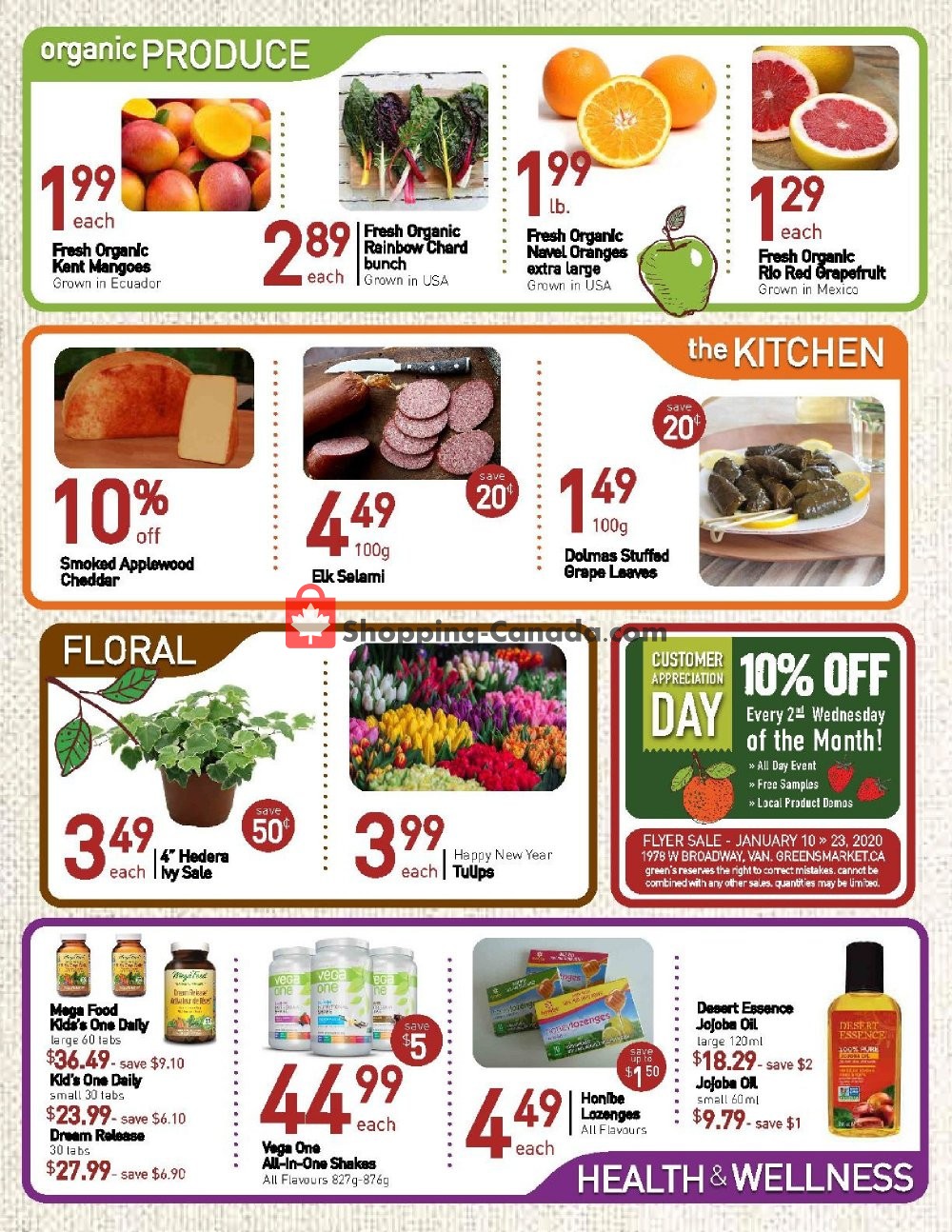 Greens Market flyer from Friday January 10, 2020 to Thursday January 23, 2020 - page 2