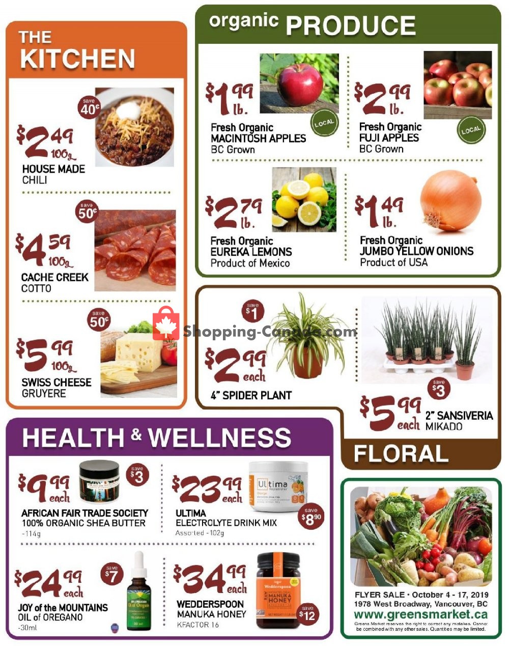 Greens Market flyer from Friday October 4, 2019 to Thursday October 17, 2019 - page 2