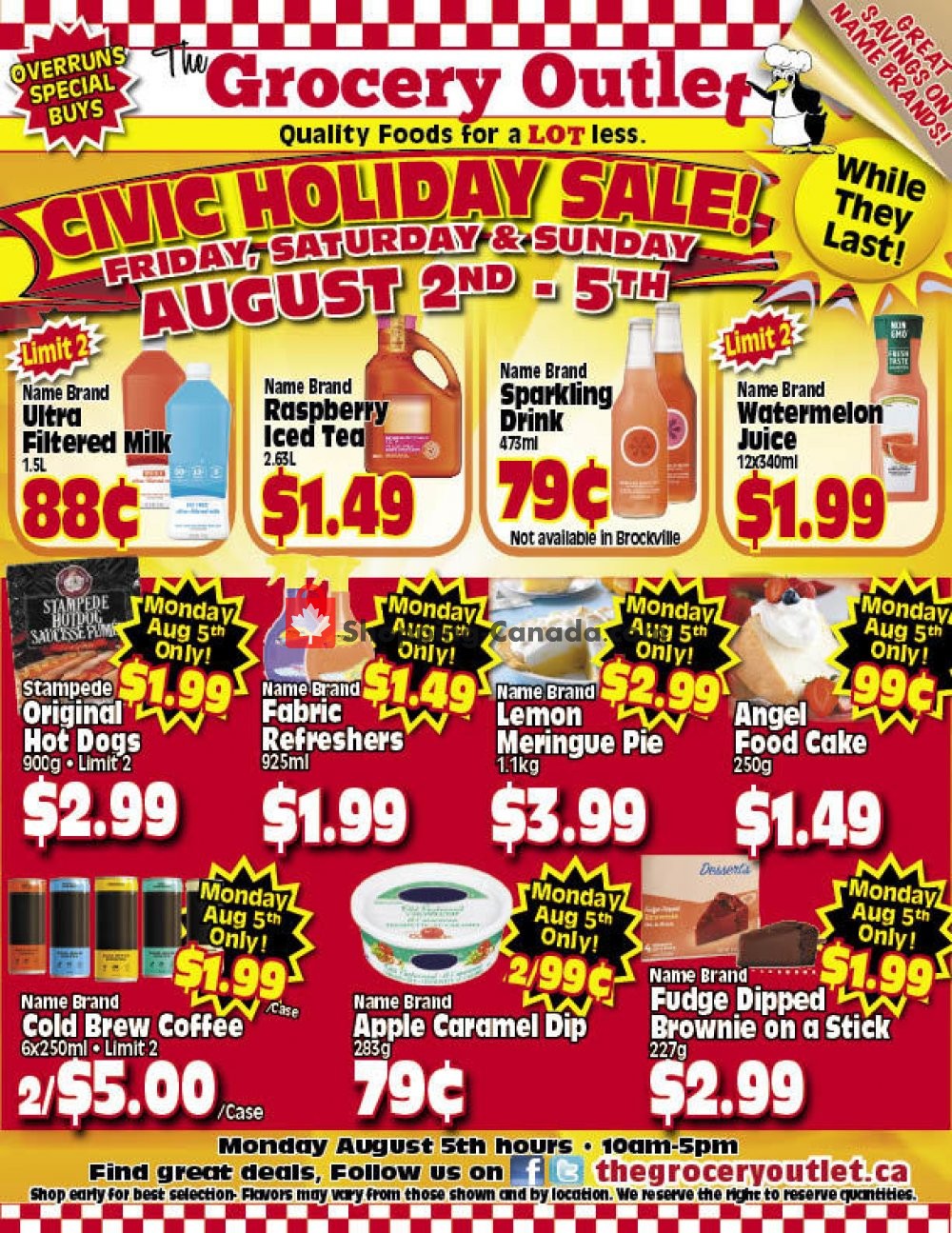 Grocery Outlet flyer from Friday August 2, 2019 to Monday August 5, 2019 - page 1