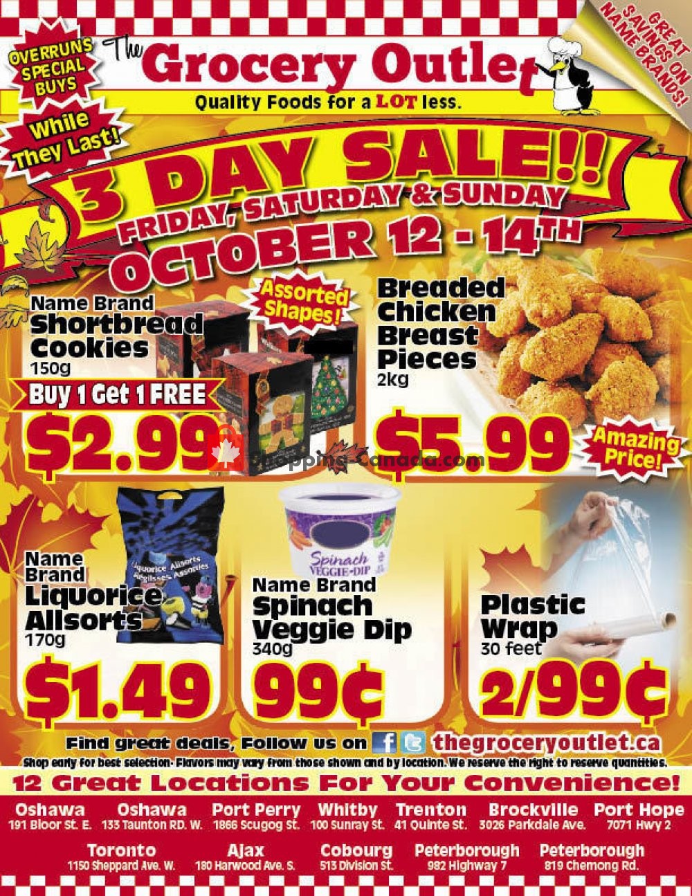 Grocery Outlet flyer from Friday October 12, 2018 to Sunday October 14, 2018 - page 1