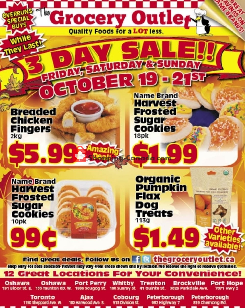 Grocery Outlet flyer from Friday October 19, 2018 to Sunday October 21, 2018 - page 1
