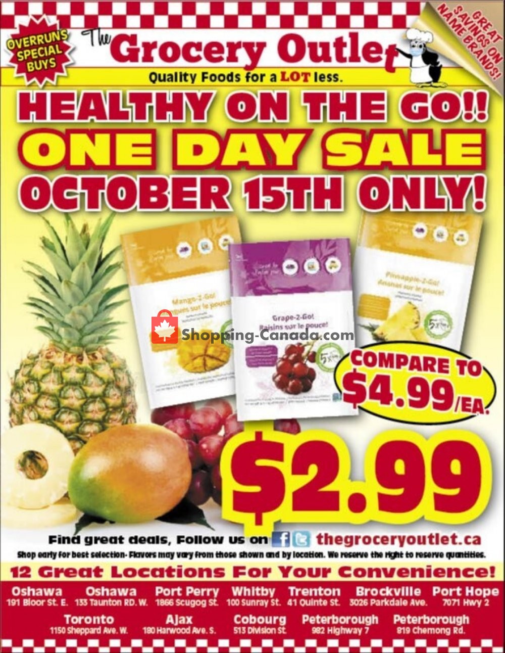 Grocery Outlet flyer from Thursday October 15, 2020 to Thursday October 15, 2020 - page 1