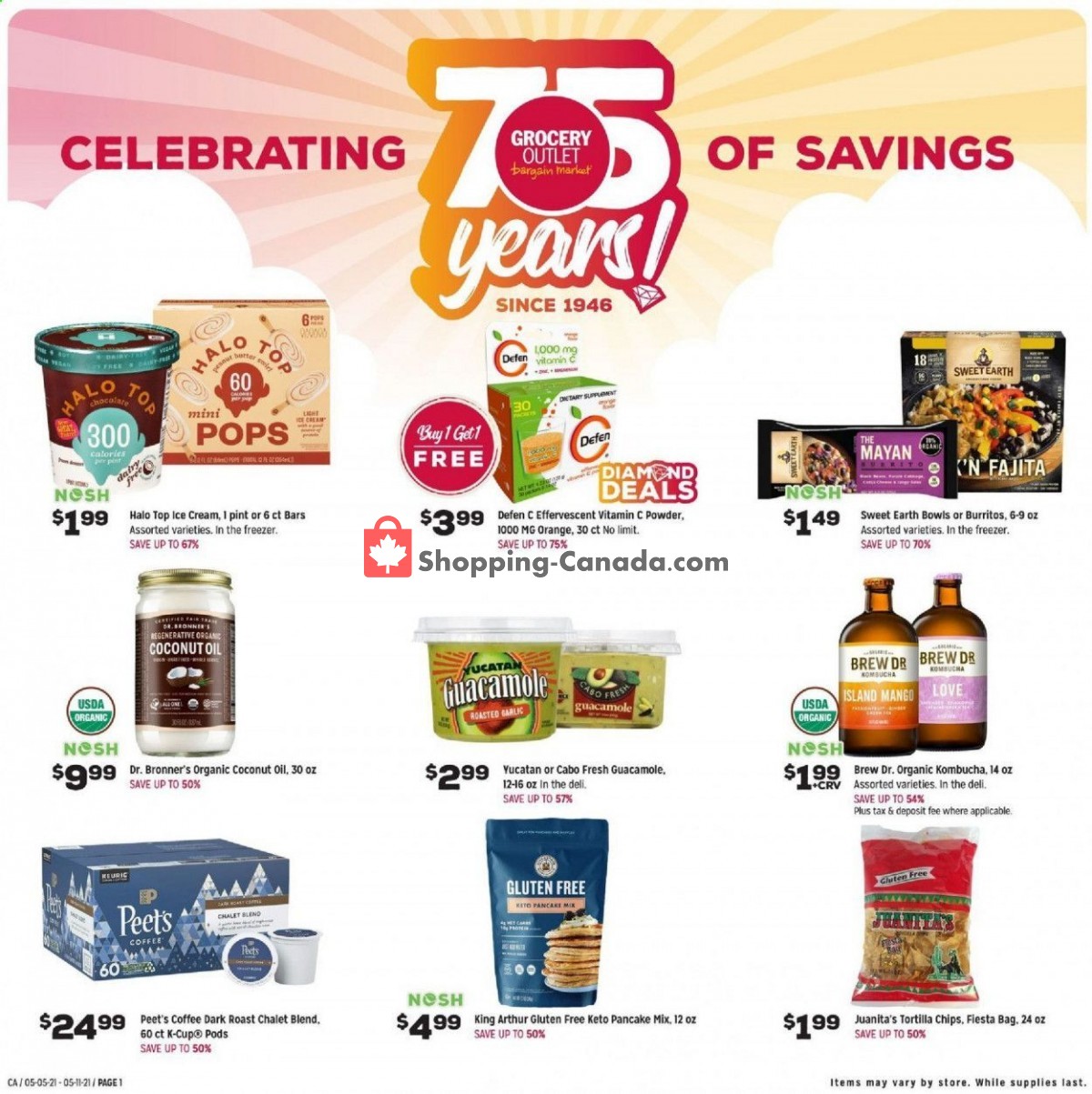 Grocery Outlet flyer from Wednesday May 5, 2021 to Tuesday May 11, 2021 - page 1