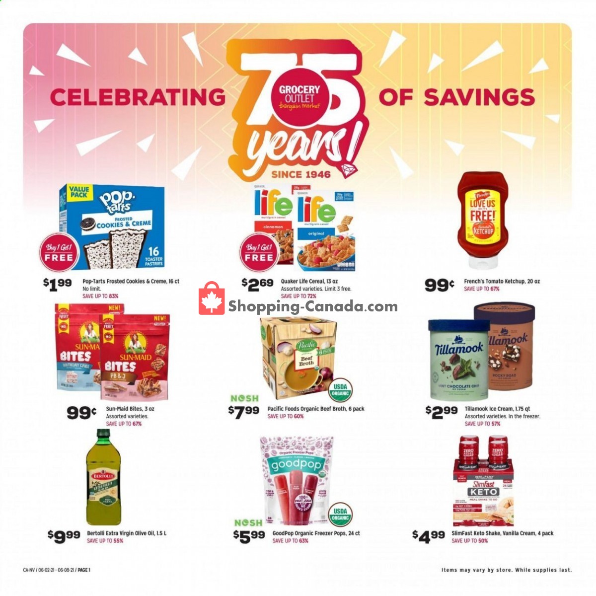 Grocery Outlet flyer from Wednesday June 2, 2021 to Tuesday June 8, 2021 - page 1