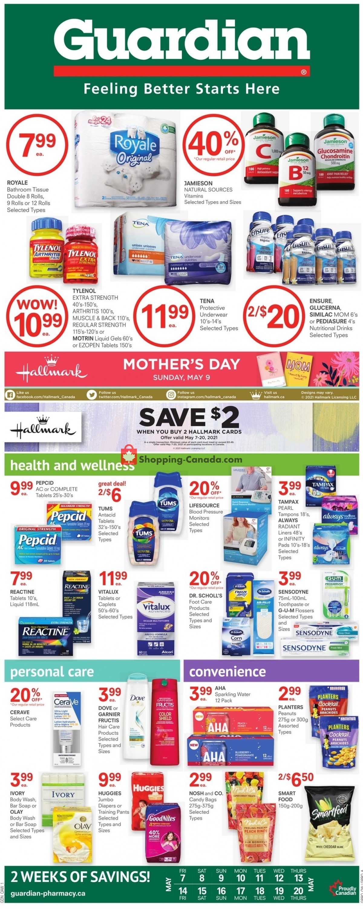 Guardian flyer from Friday May 7, 2021 to Thursday May 20, 2021 - page 1