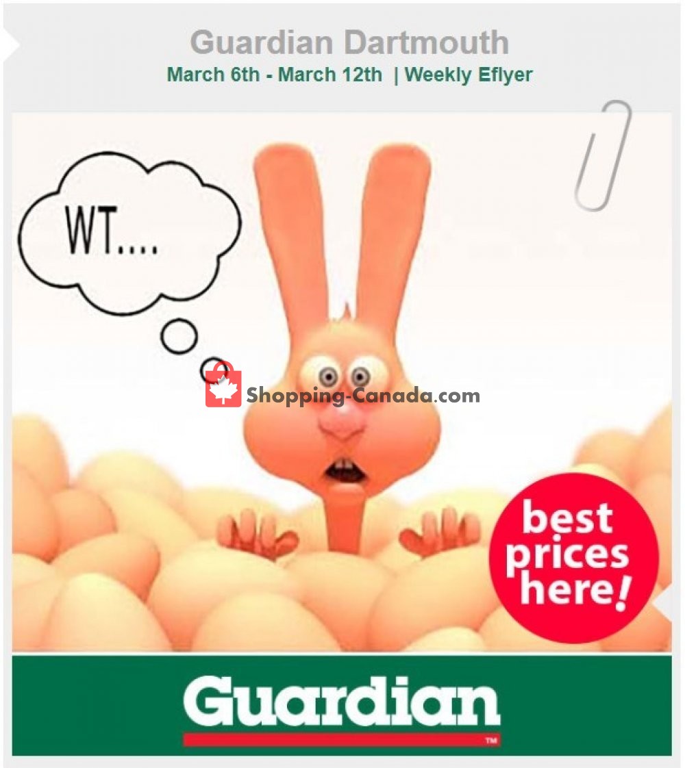Guardian flyer from Wednesday March 6, 2019 to Friday April 12, 2019 - page 1