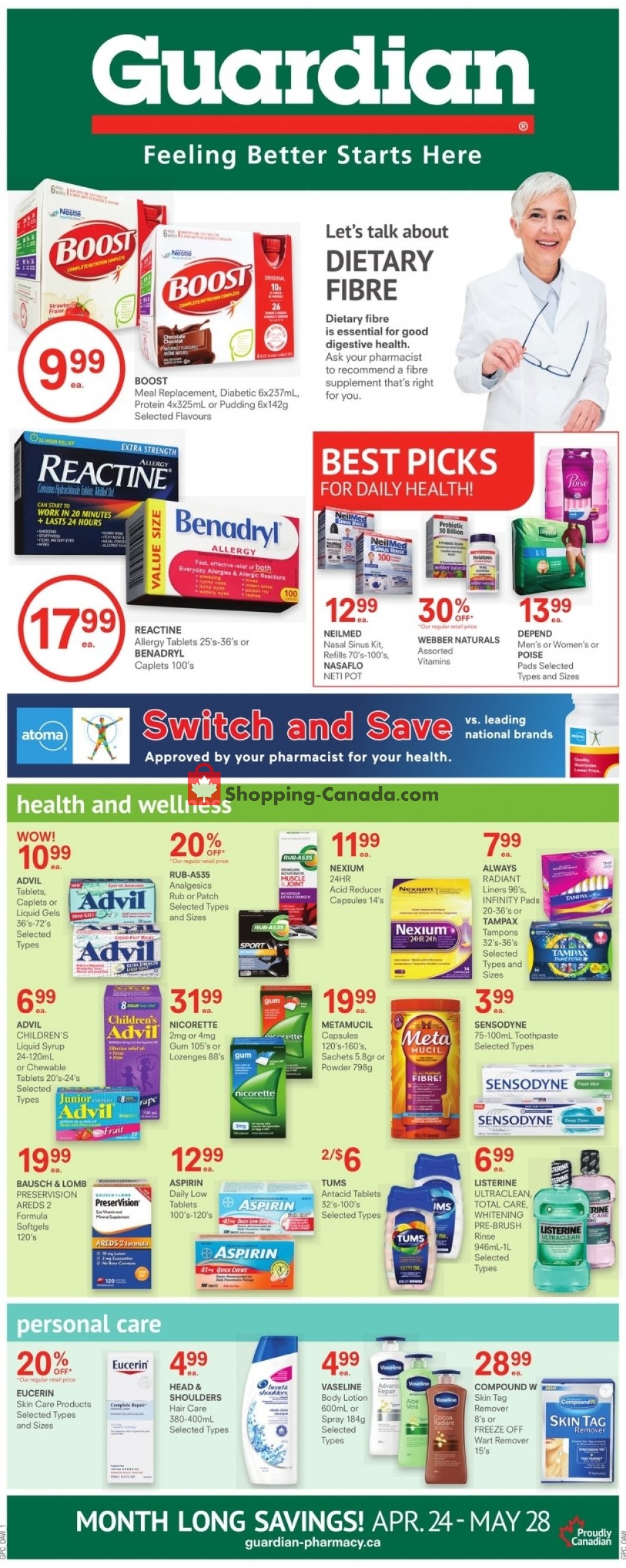 Guardian flyer from Friday April 24, 2020 to Thursday May 28, 2020 - page 1